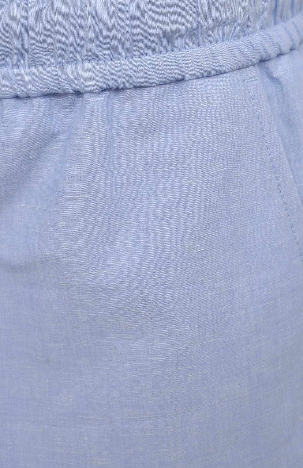 Dolce & Gabbana Linen-Cotton Blend Logo Shorts