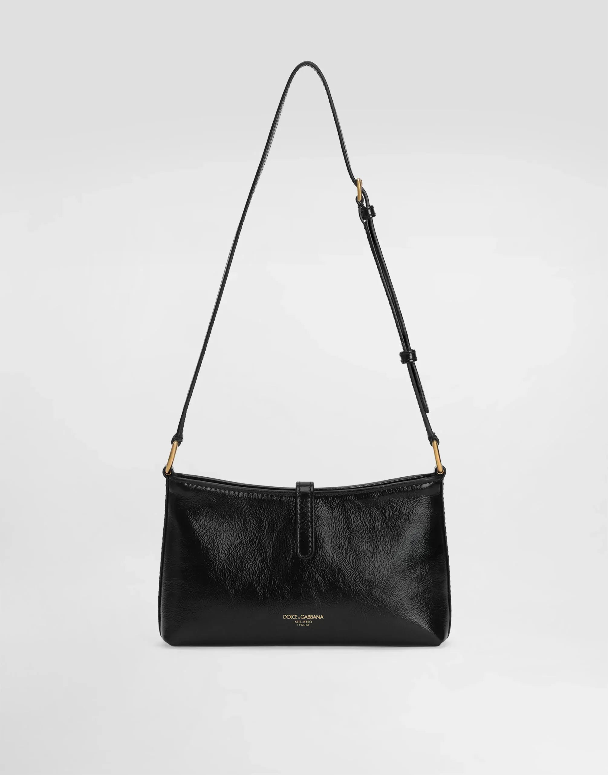 Dolce & Gabbana Lock Leather Shoulder Bag