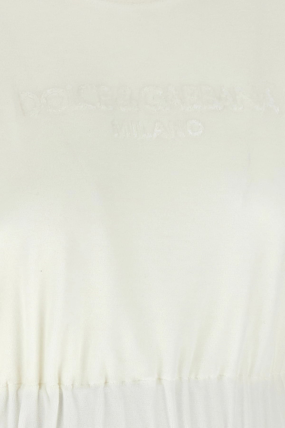 Dolce & Gabbana Dolce & Gabbana Logo Chenille Crop Top