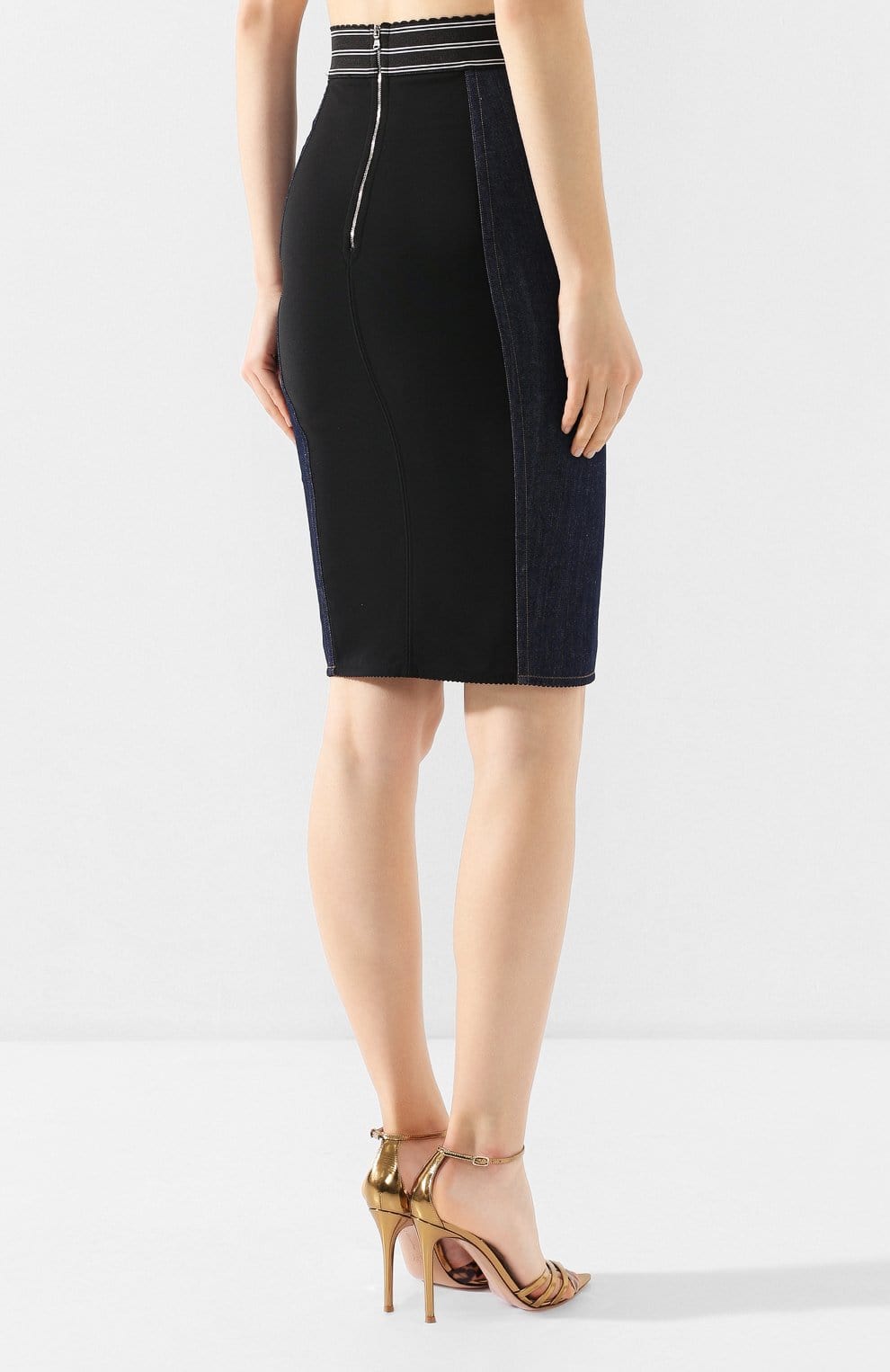 Dolce & Gabbana Logo Denim Skirt