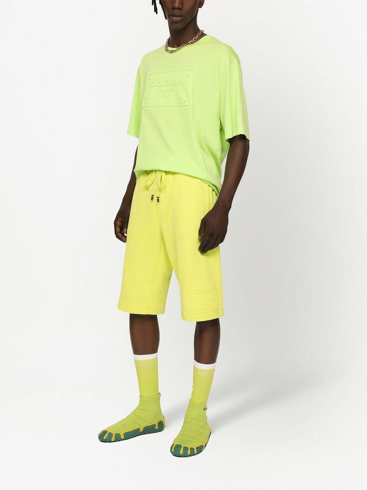 Dolce & Gabbana Logo-Embossed Cotton T-Shirt