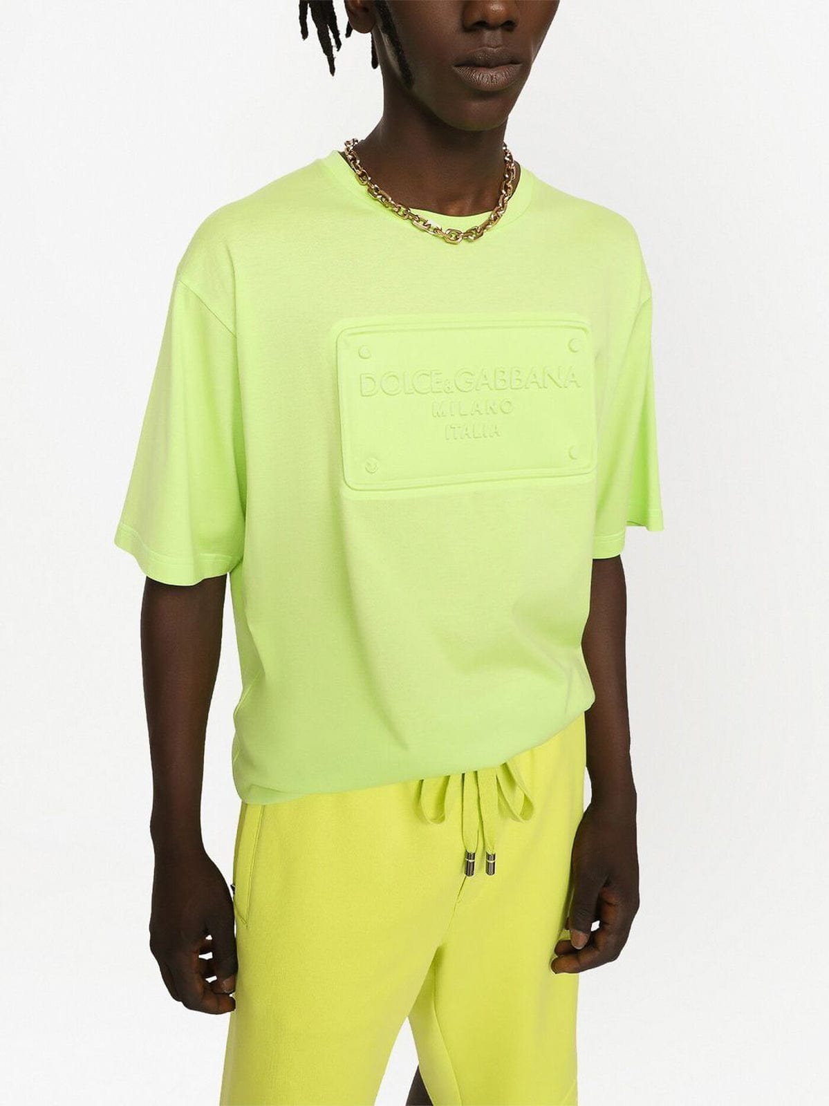 Dolce & Gabbana Logo-Embossed Cotton T-Shirt