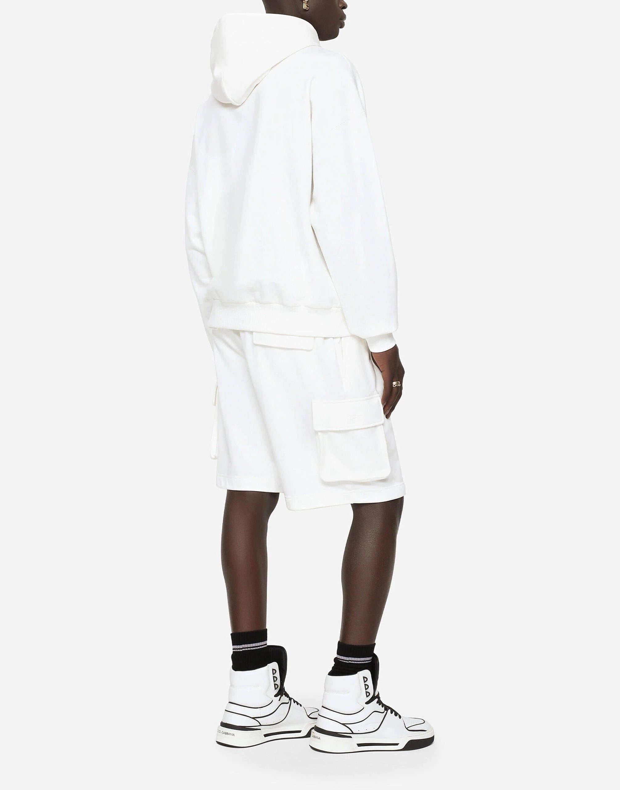 Dolce & Gabbana Logo-Embossed Jersey Shorts