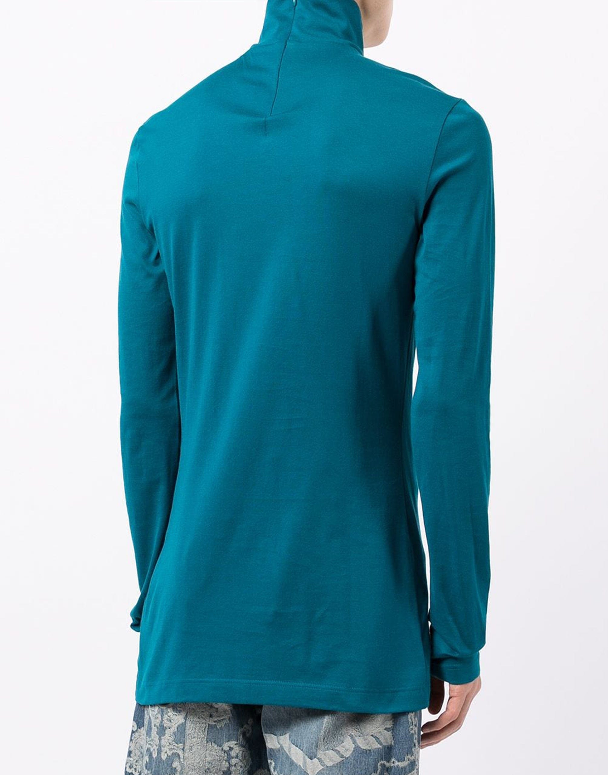 Dolce & Gabbana Logo-Embroidered Mock Turtleneck Top