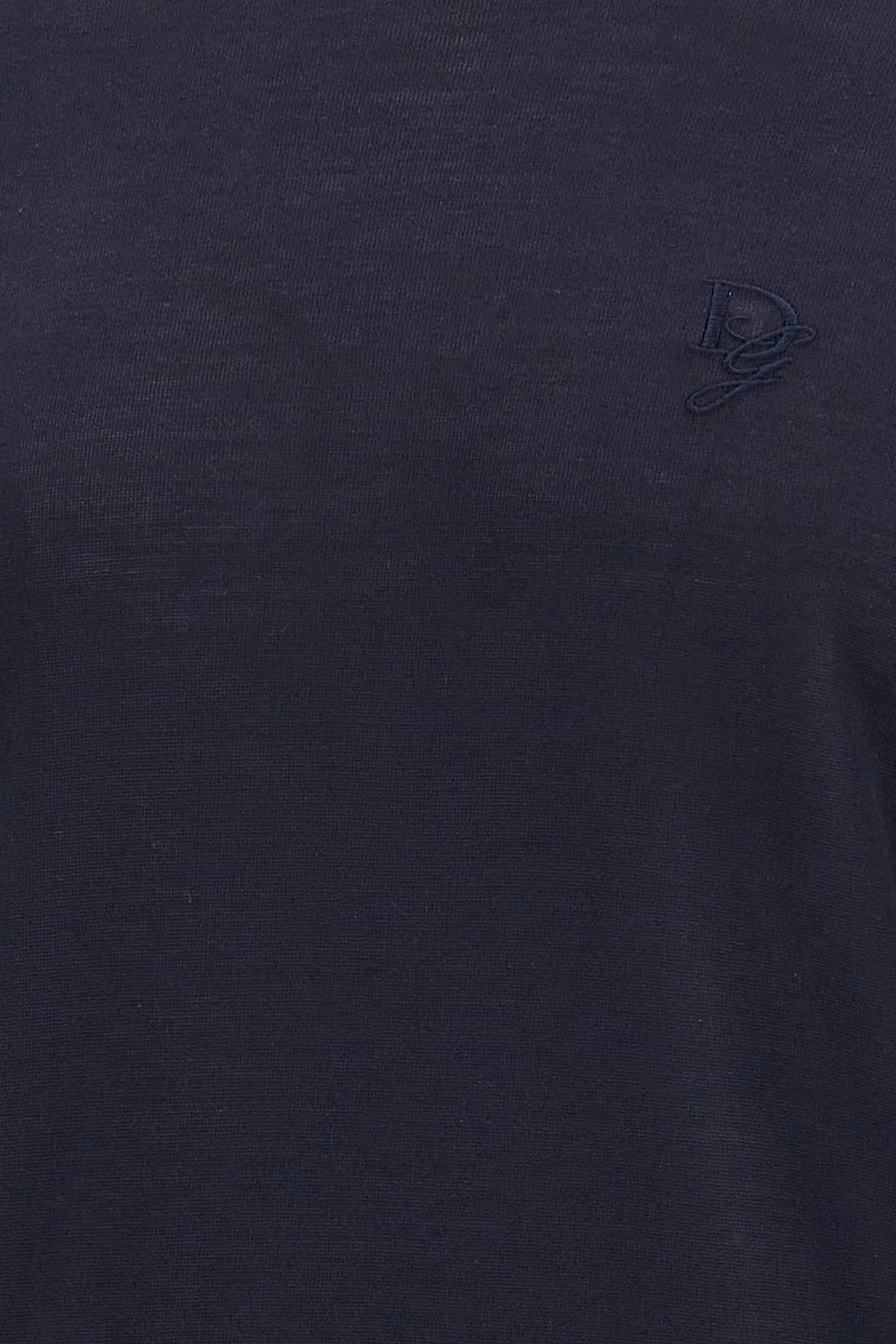 Dolce & Gabbana Dolce & Gabbana Logo Embroidery Silk Sweater