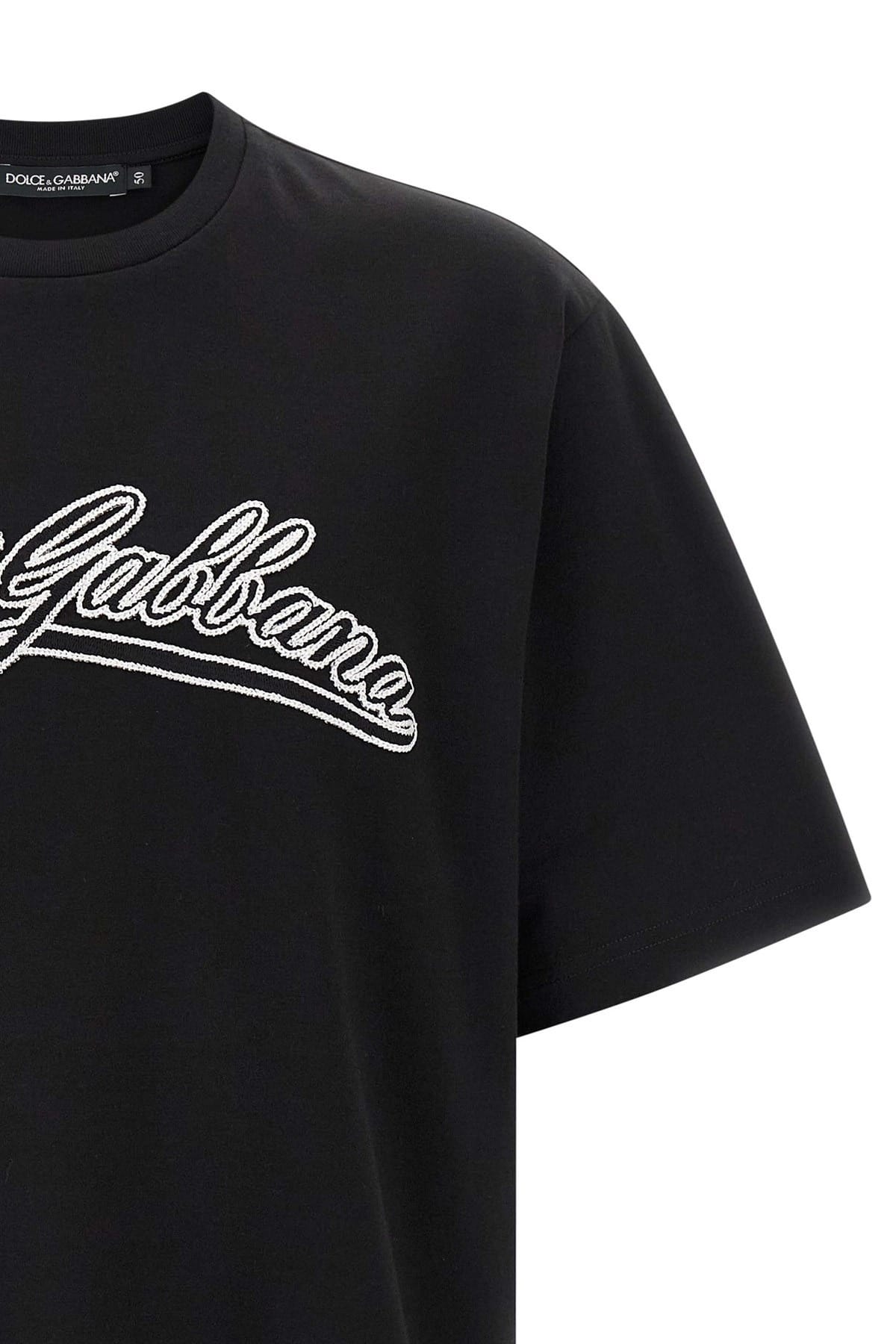 Dolce & Gabbana Dolce & Gabbana Logo Embroidery T-Shirt