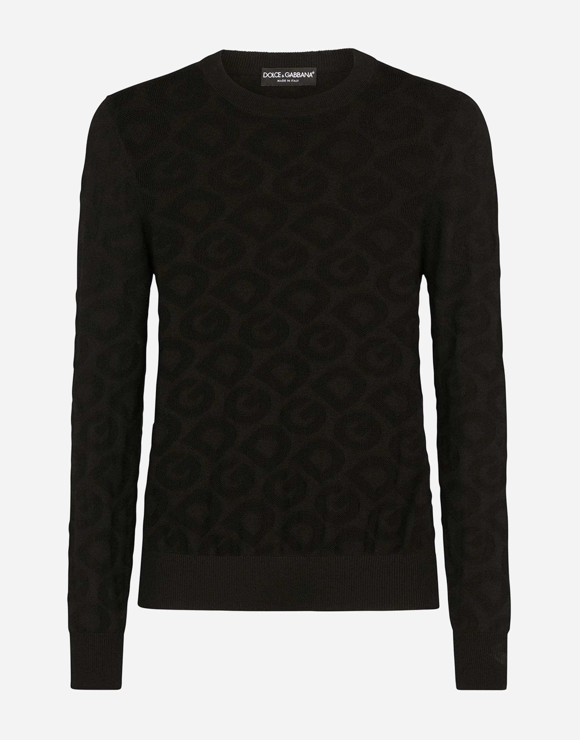 Dolce & Gabbana Logo-Intarsia Crewneck Sweater