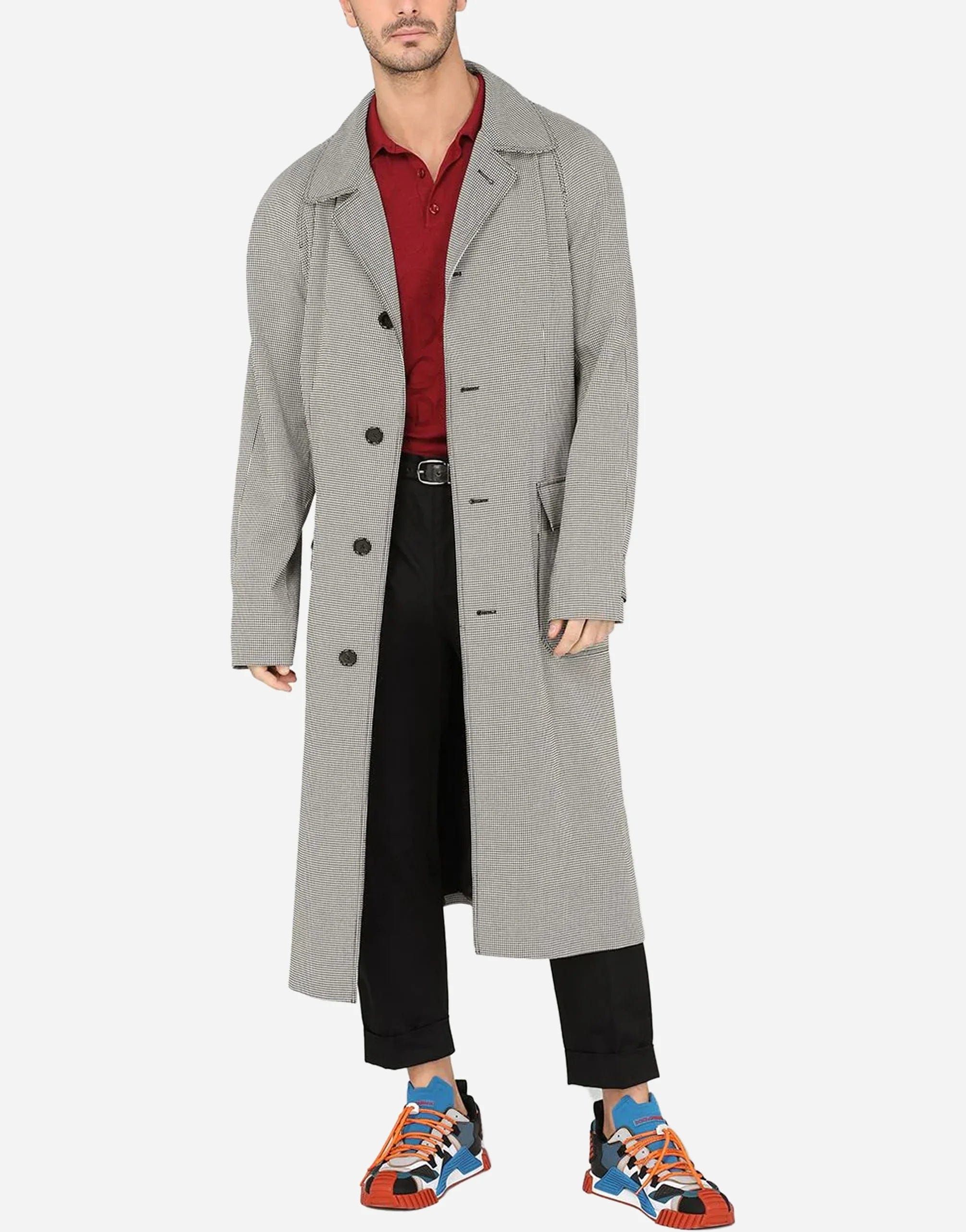 Dolce & Gabbana Logo-Jacquard Short-Sleeve Polo Shirt