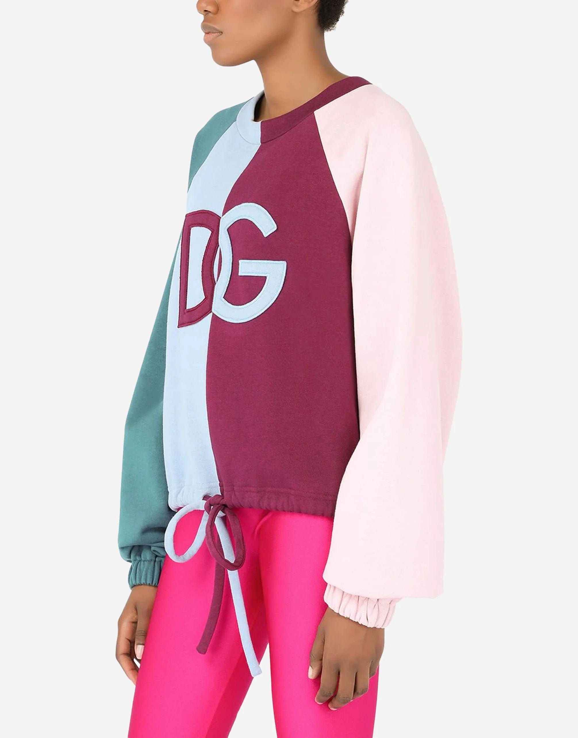 Dolce & Gabbana Logo Panelled Sweatshirt