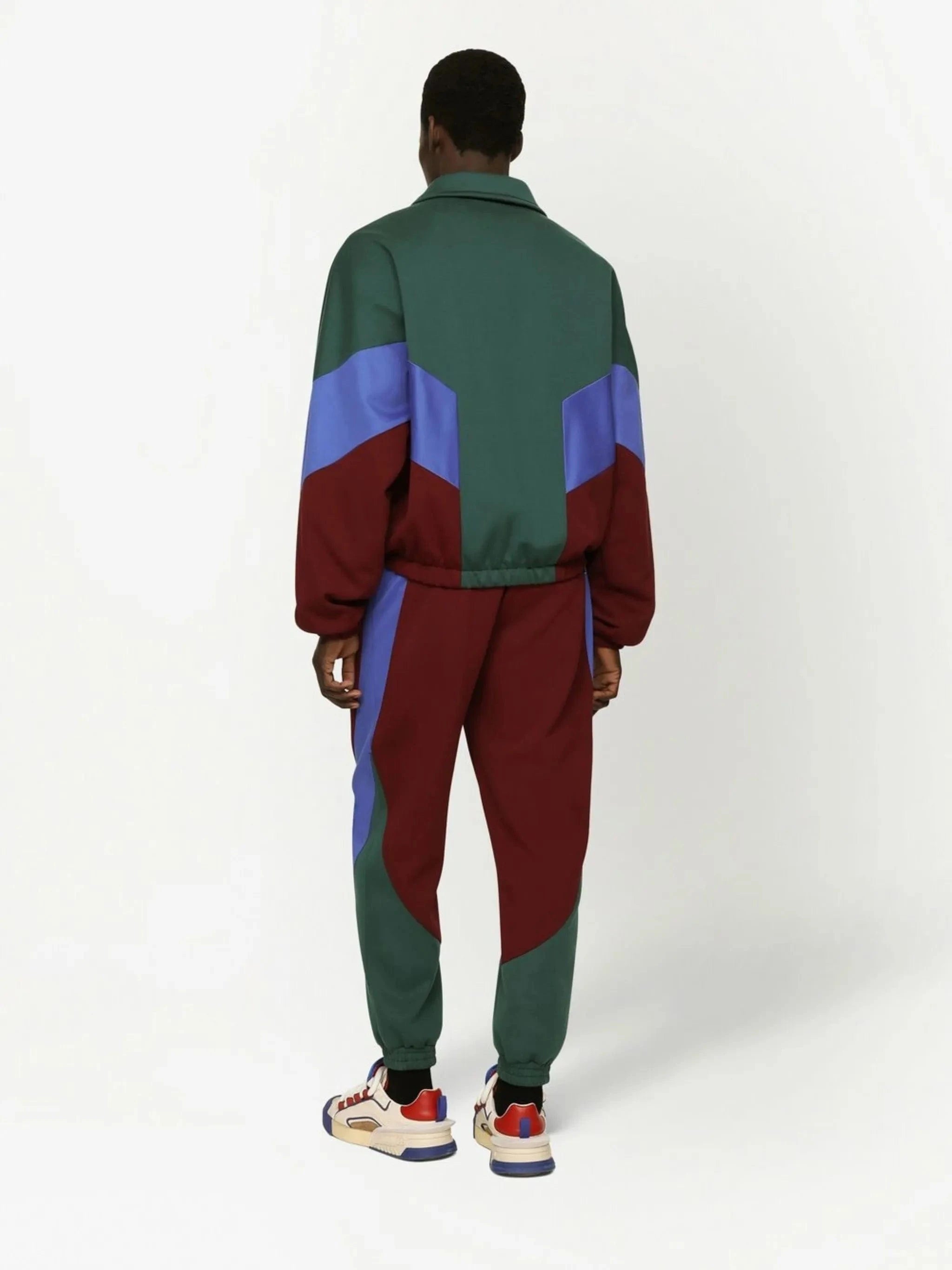 Dolce & Gabbana Logo-Patch Color-Block Sweatpants