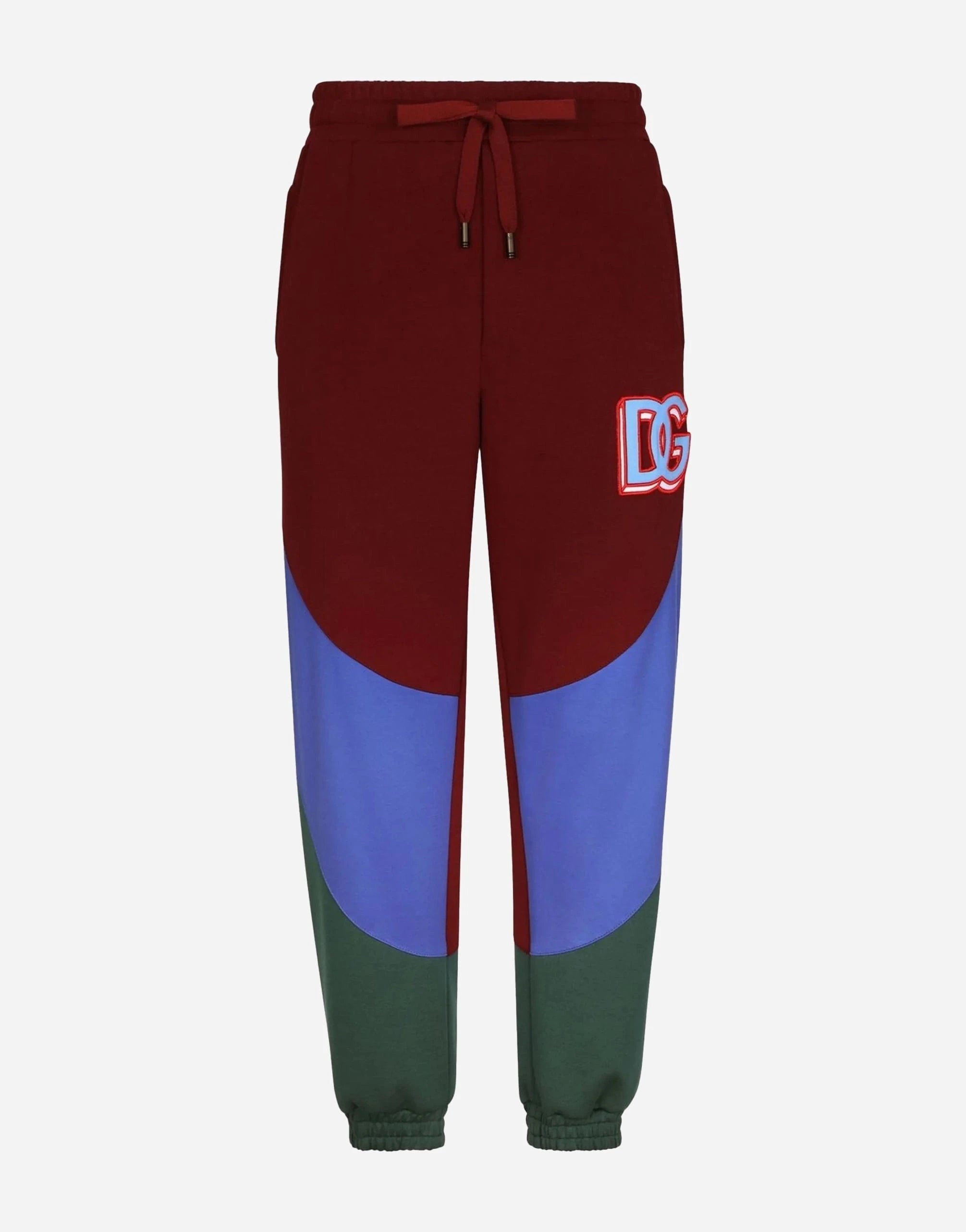 Dolce & Gabbana Logo-Patch Color-Block Sweatpants
