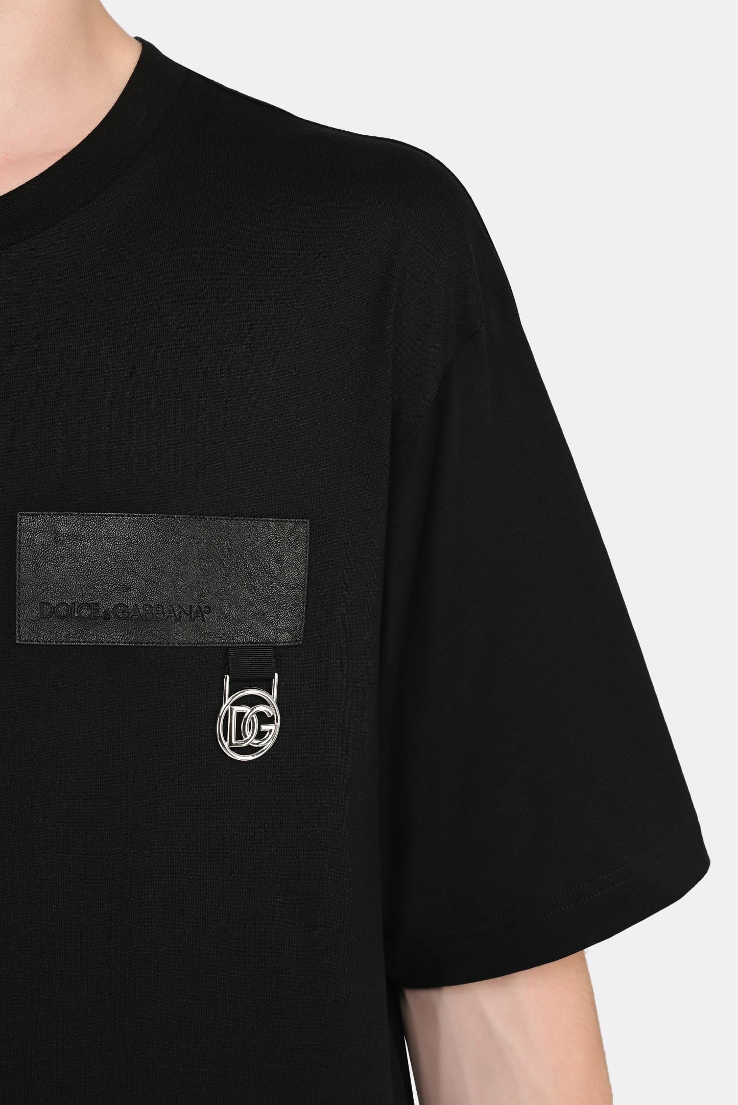 Dolce & Gabbana Logo Patch Crewneck T-Shirt