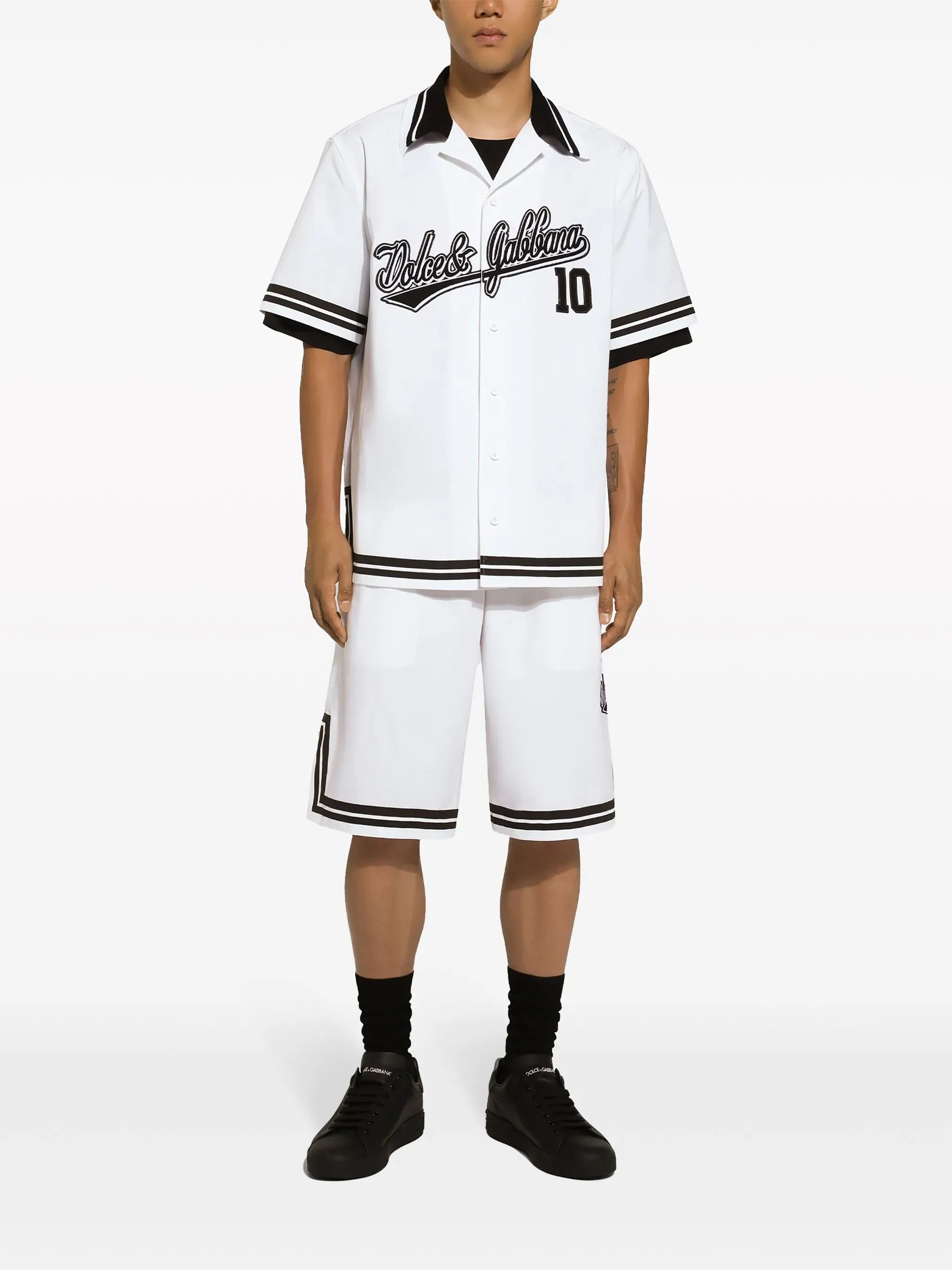 Dolce & Gabbana Dolce & Gabbana Logo-Patch Short-Sleeve Shirt