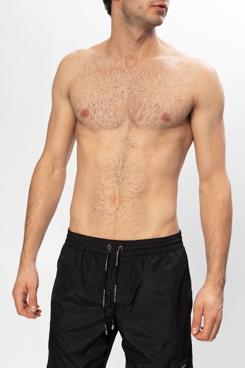 Dolce & Gabbana Logo-Patch Swim Shorts