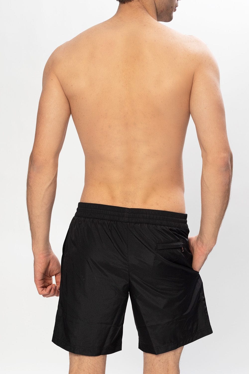 Dolce & Gabbana Logo-Patch Swim Shorts