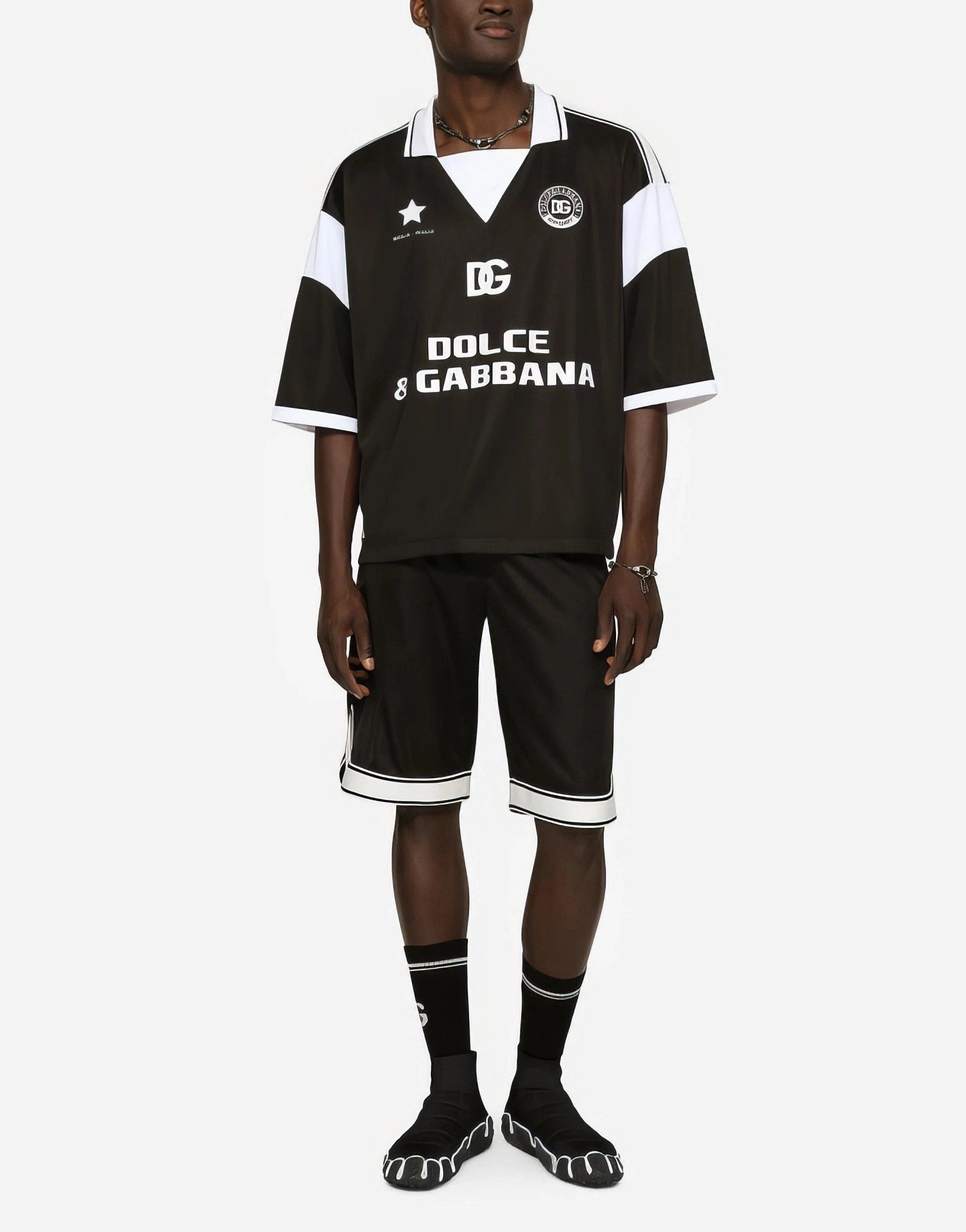 Dolce & Gabbana Logo Patch Technical Jogging Shorts