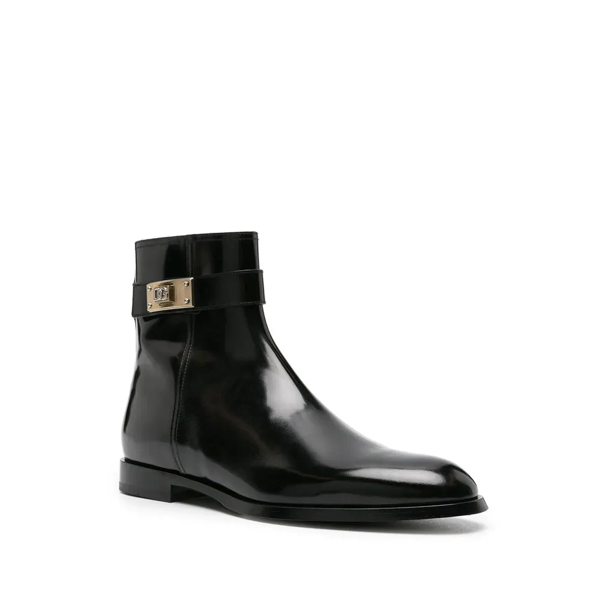 Dolce & Gabbana Dolce & Gabbana Logo Plaque Ankle Boots