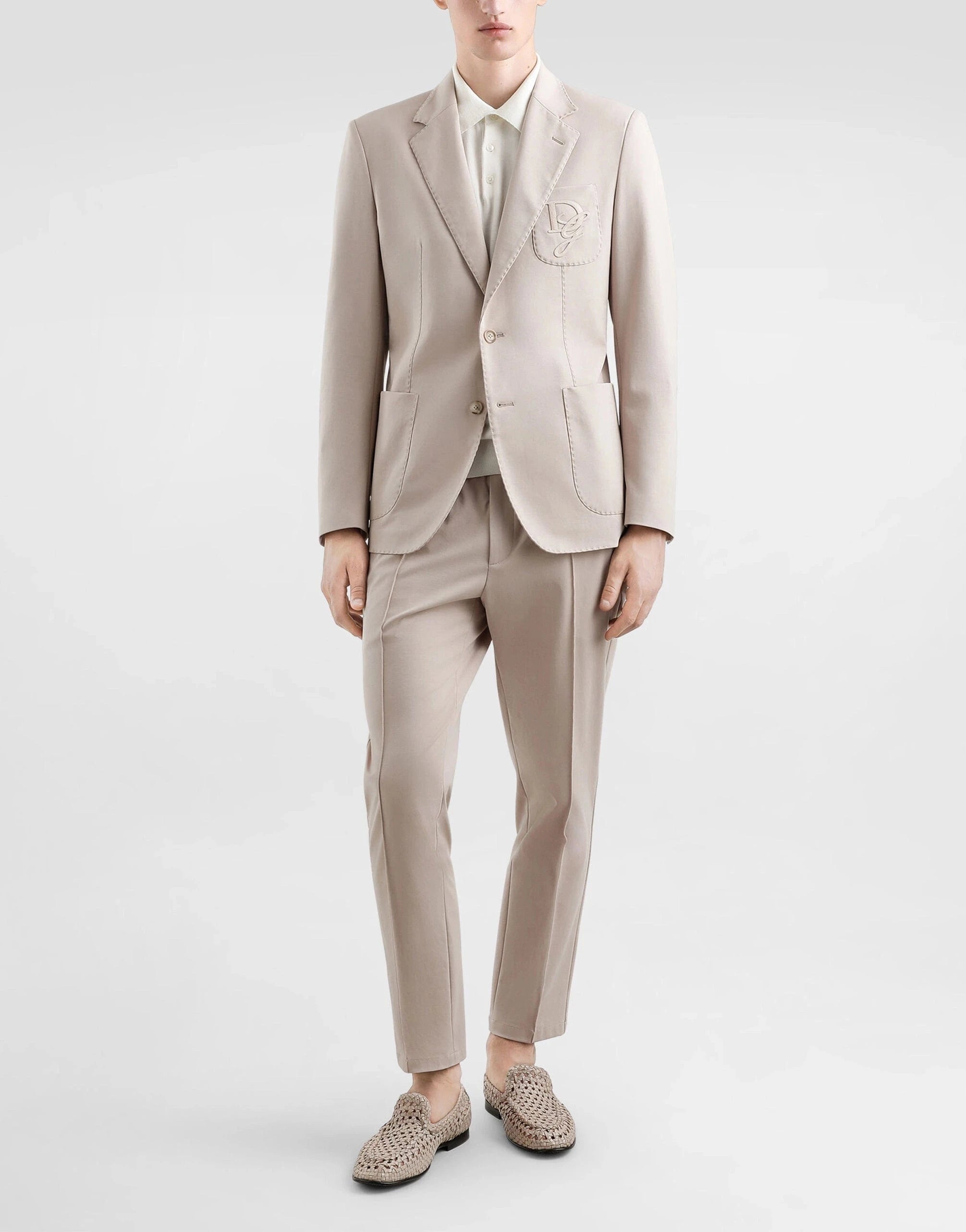 Dolce & Gabbana Logo-Plaque Cotton Polo Shirt