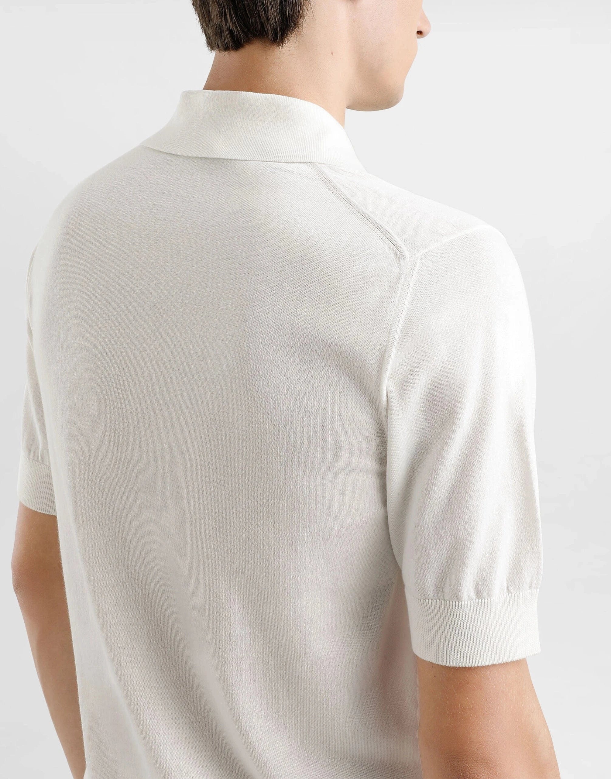 Dolce & Gabbana Logo-Plaque Cotton Polo Shirt