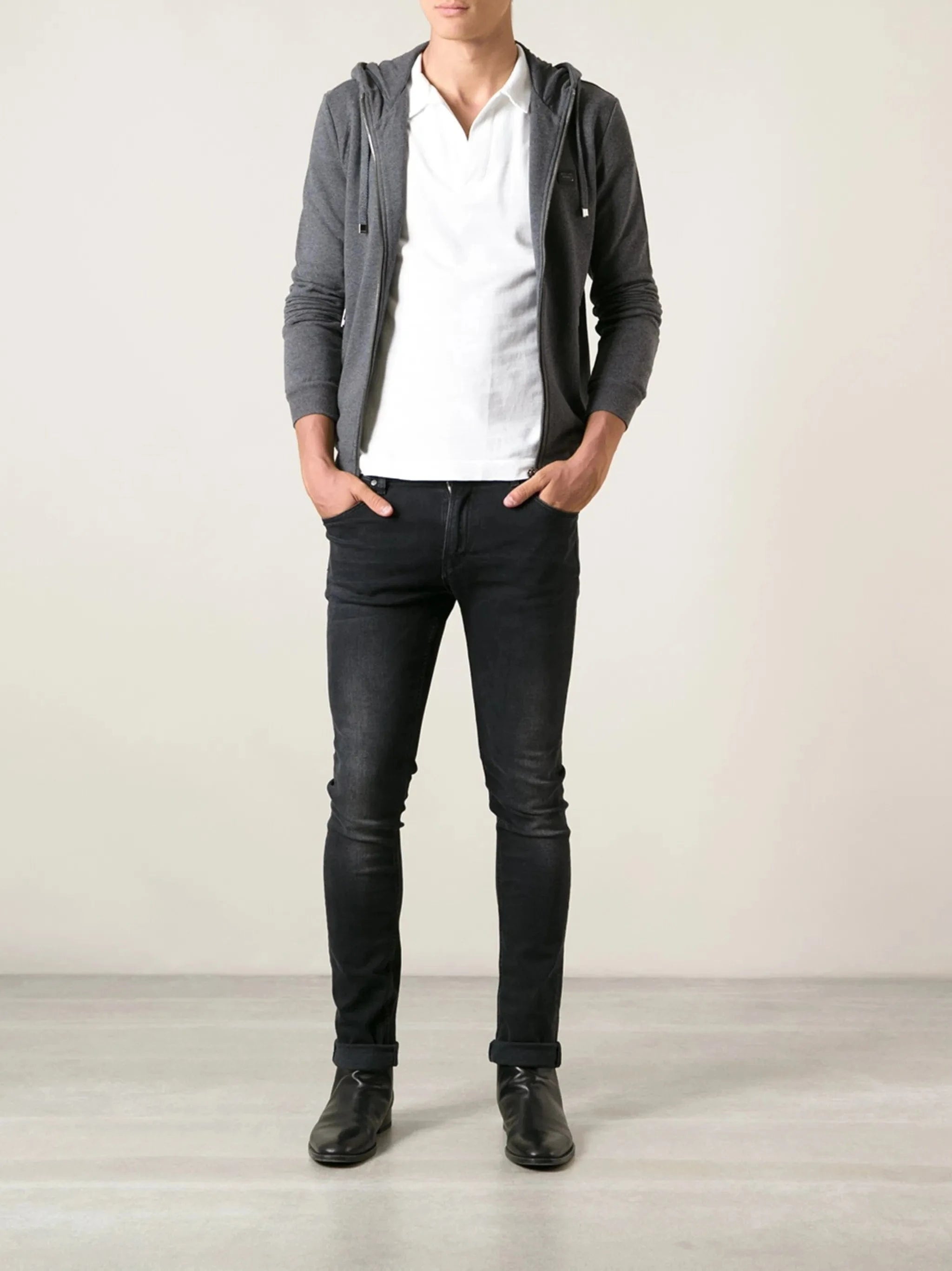 Dolce & Gabbana Logo Plaque Drawstring Hoodie