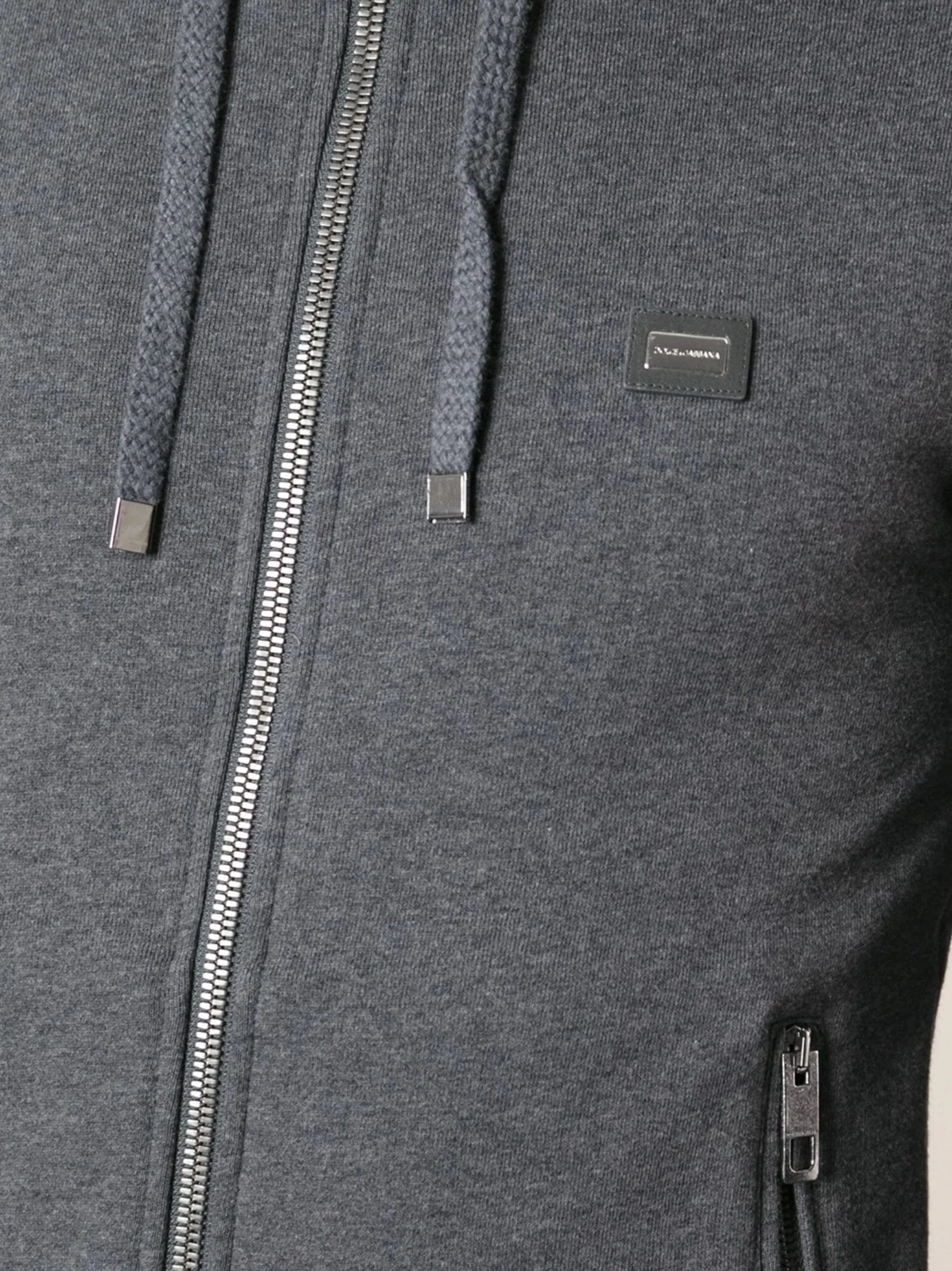 Dolce & Gabbana Logo Plaque Drawstring Hoodie