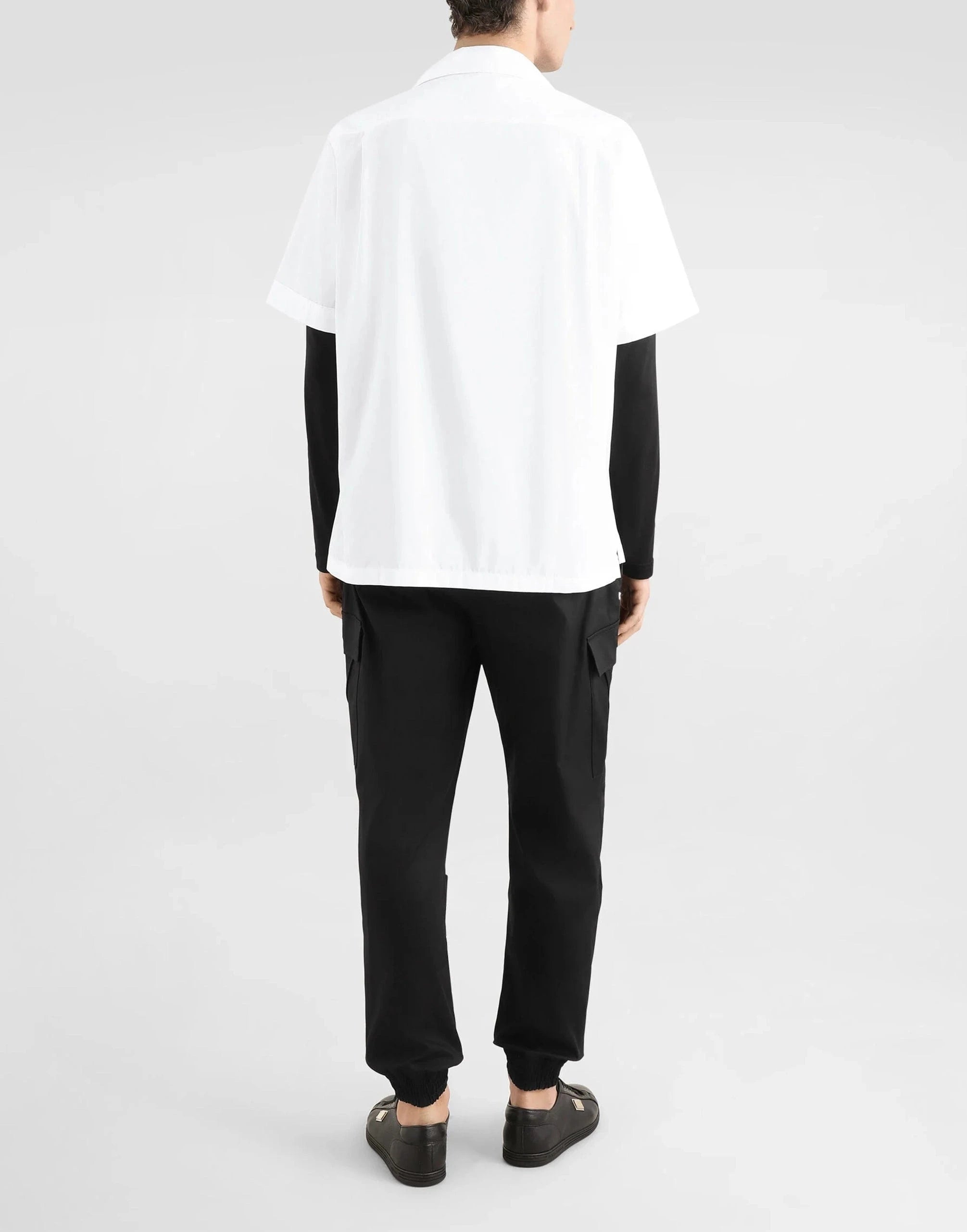 Dolce & Gabbana Logo Plaque Hawaiian Shirt