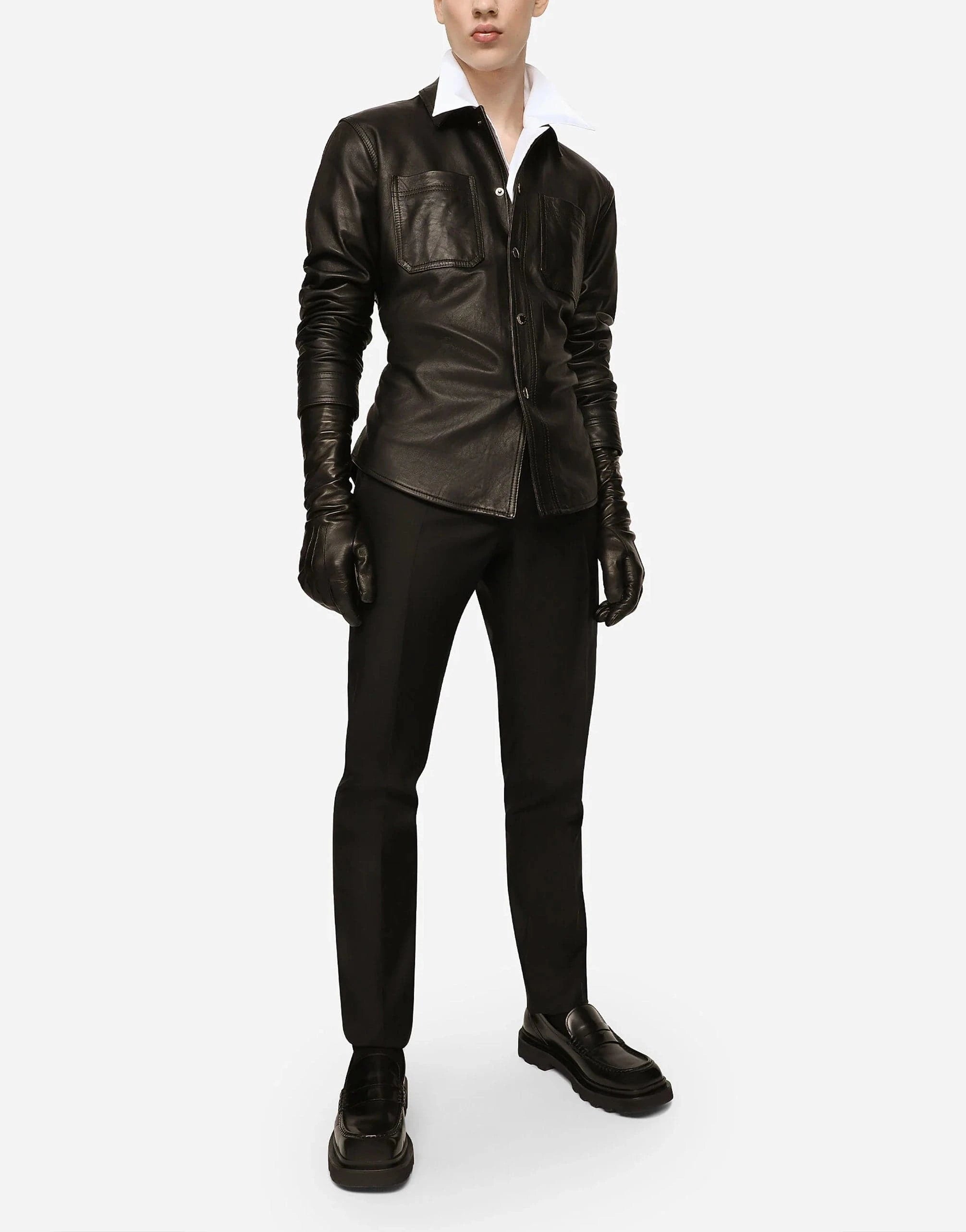 Dolce & Gabbana Logo Plaque Hawaiian Shirt