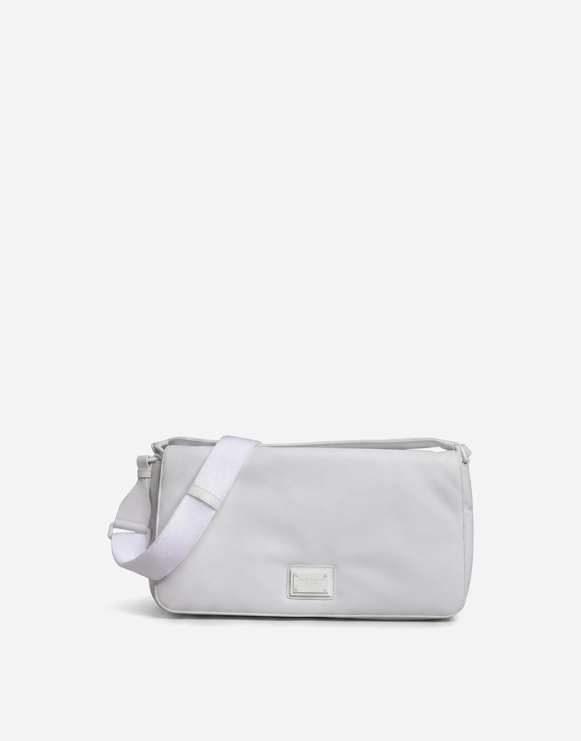 Dolce & Gabbana Logo Plaque Leather Crossbody Bag