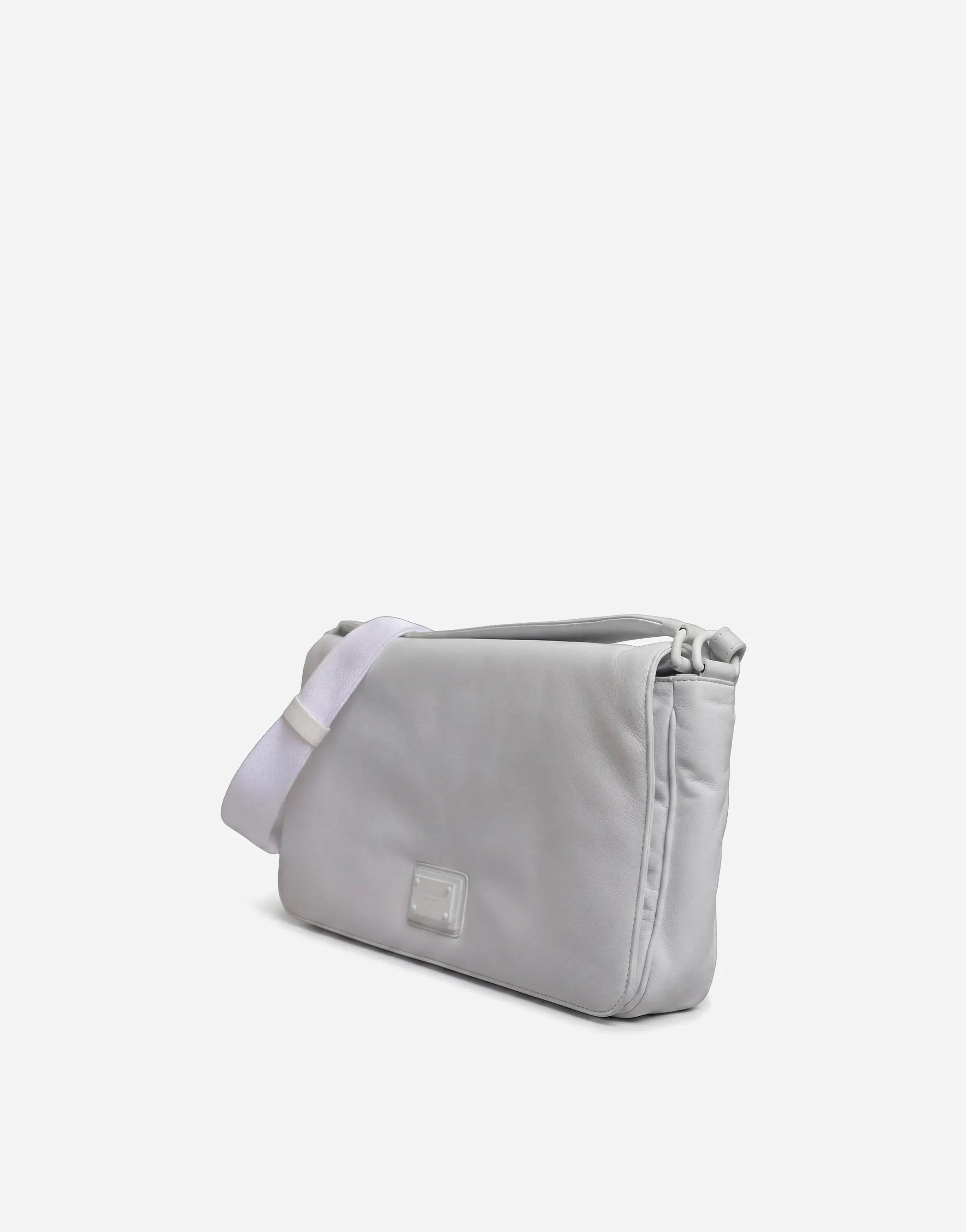 Dolce & Gabbana Logo Plaque Leather Crossbody Bag