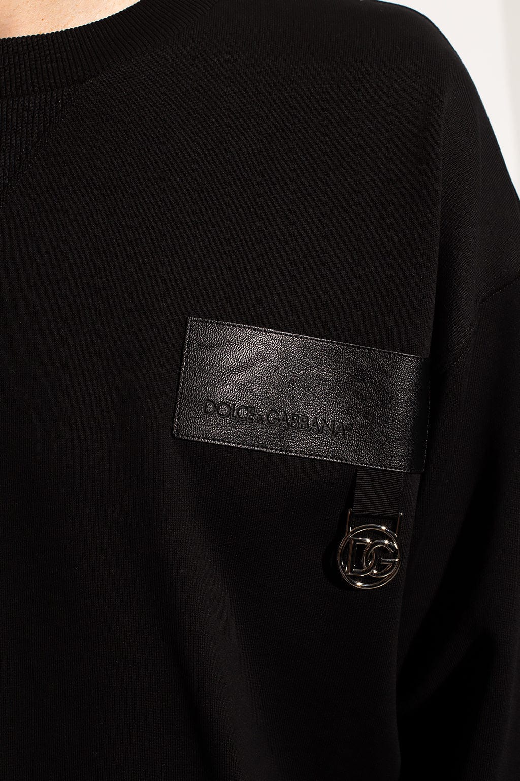 Dolce & Gabbana Logo-Plaque Long-Sleeve Sweatshirt