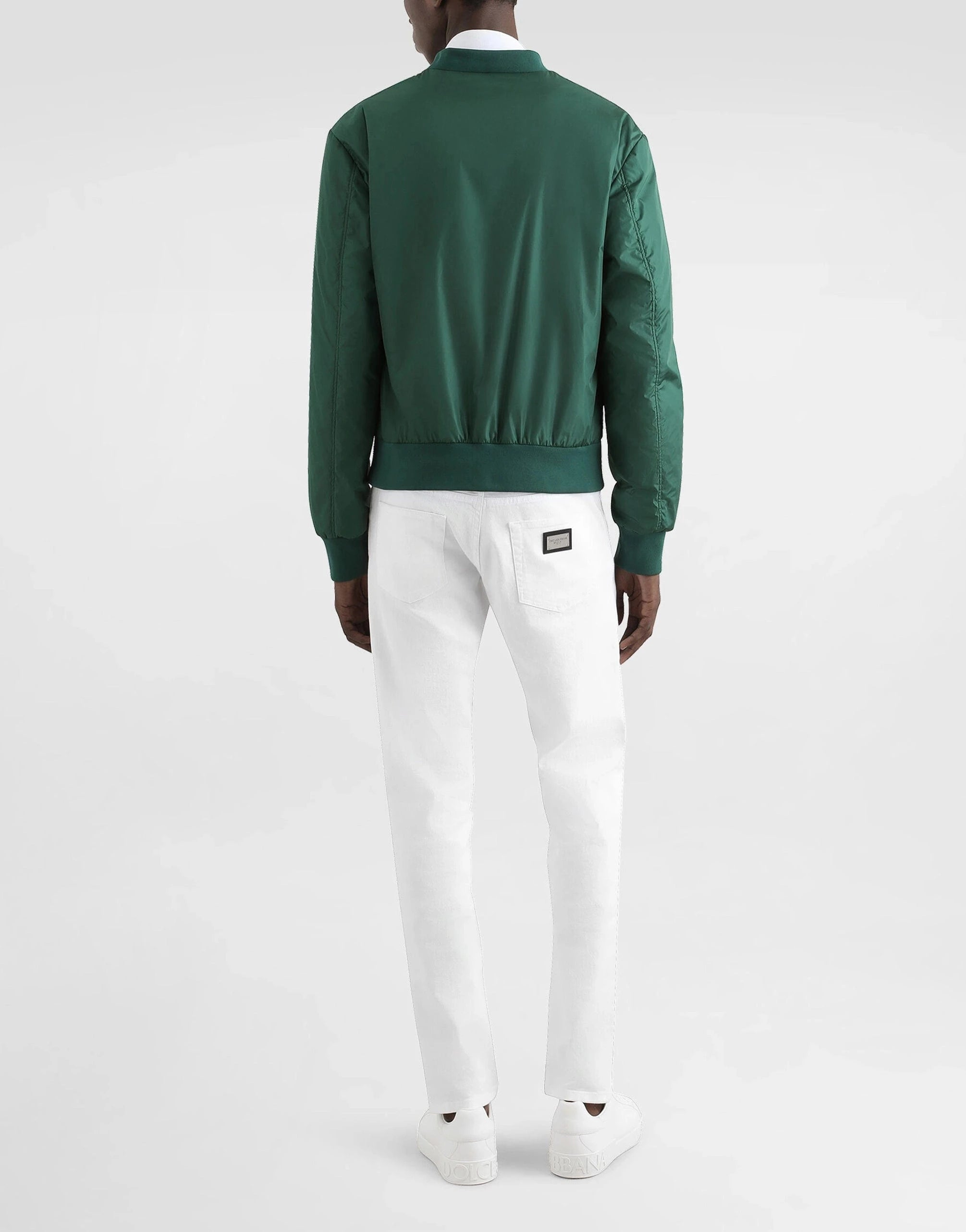 Dolce & Gabbana Logo-Plaque Piqué Polo-Shirt