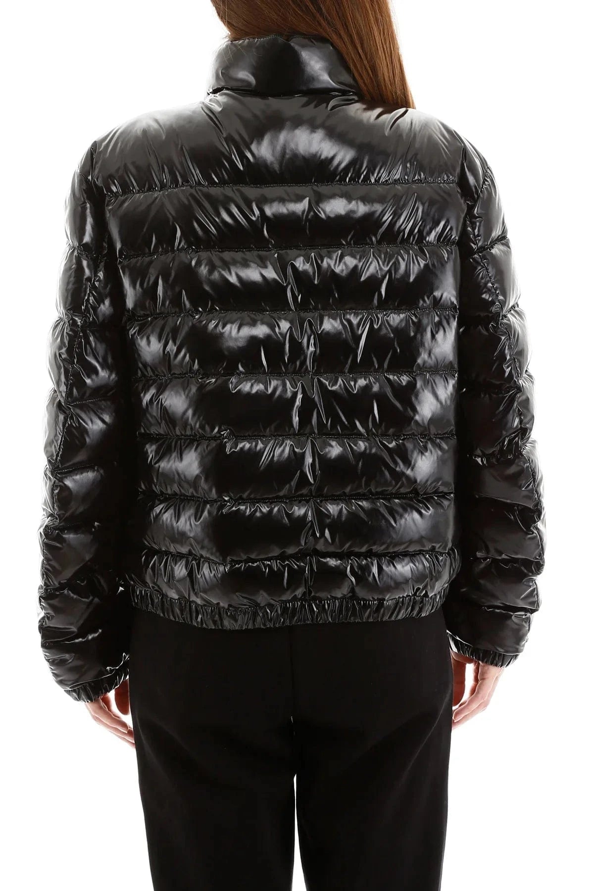 Dolce & Gabbana Logo Plaque Shiny Puffer Jacket