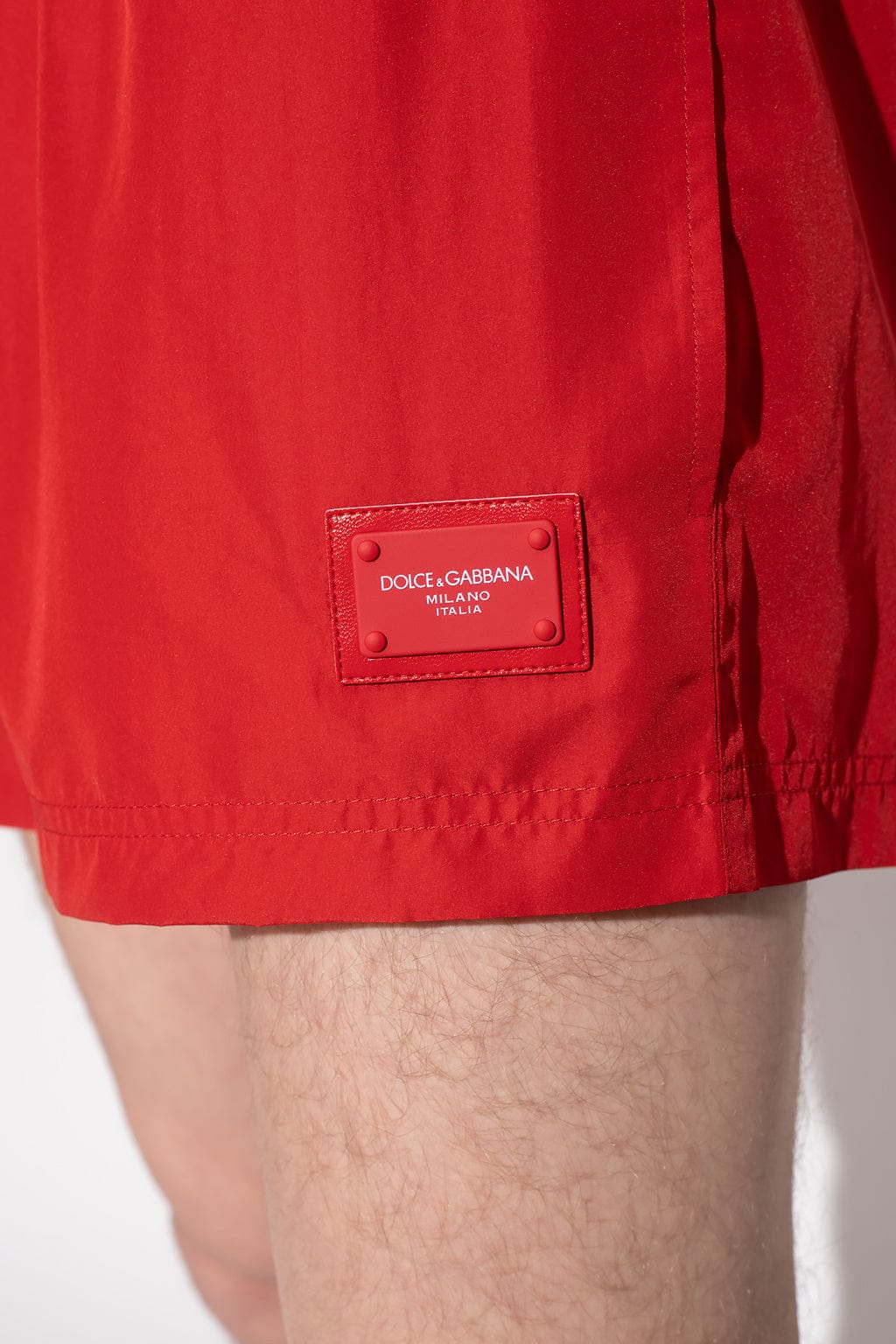Dolce & Gabbana Logo-Plaque Short Swim Shorts