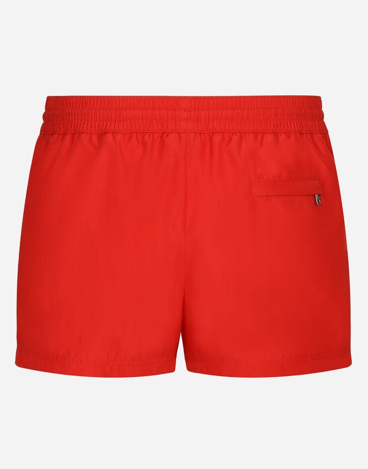 Dolce & Gabbana Logo-Plaque Short Swim Shorts