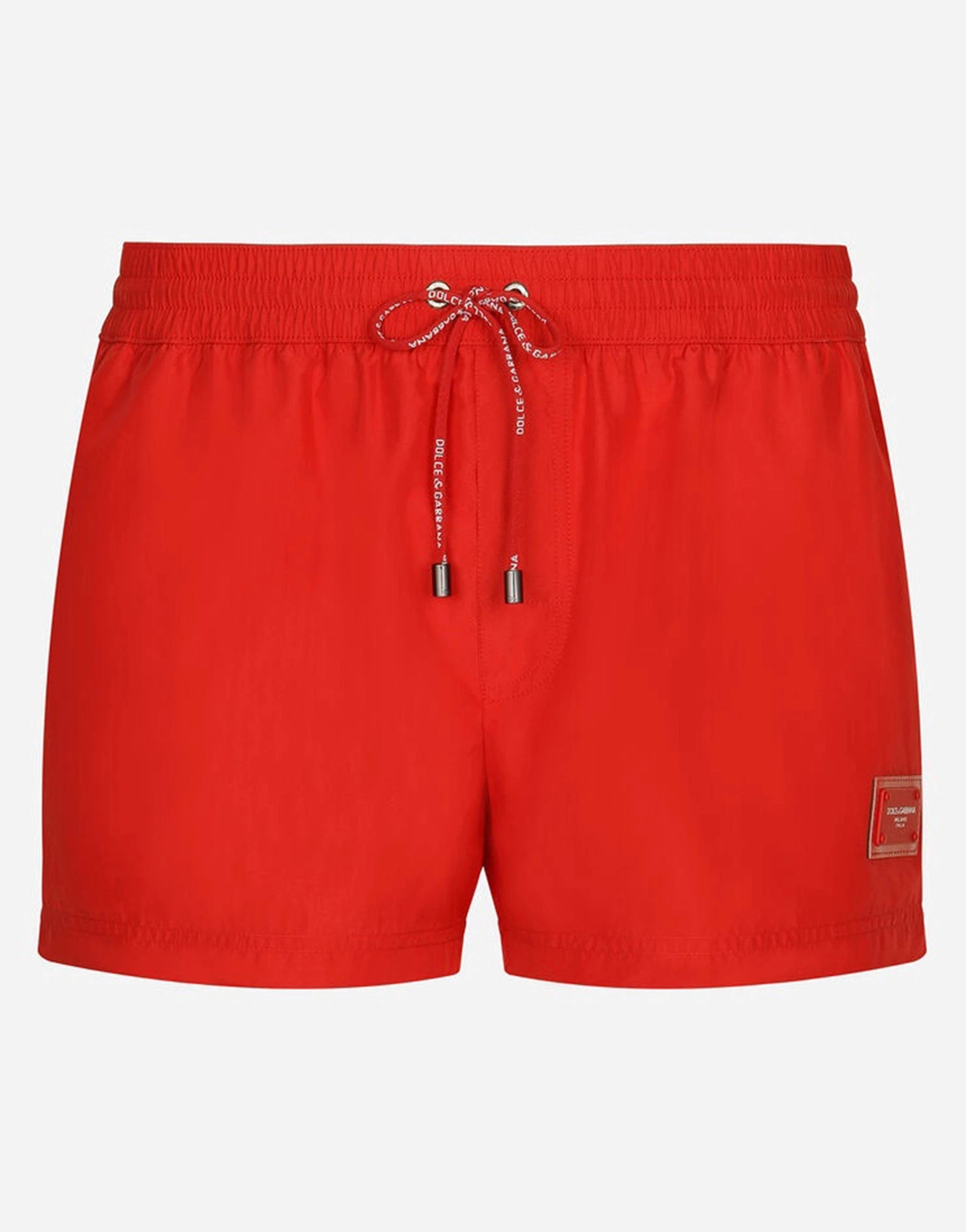 Dolce & Gabbana Logo-Plaque Short Swim Shorts