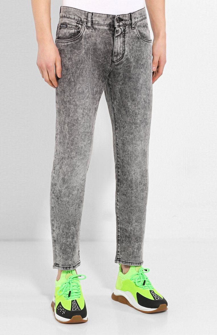 Dolce & Gabbana Logo Plaque Skinny Jeans