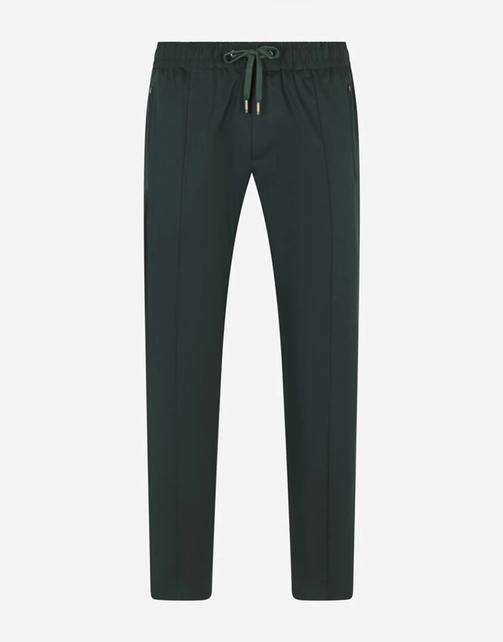 Dolce & Gabbana Logo Plaque Stretch Cotton Jogging Pants