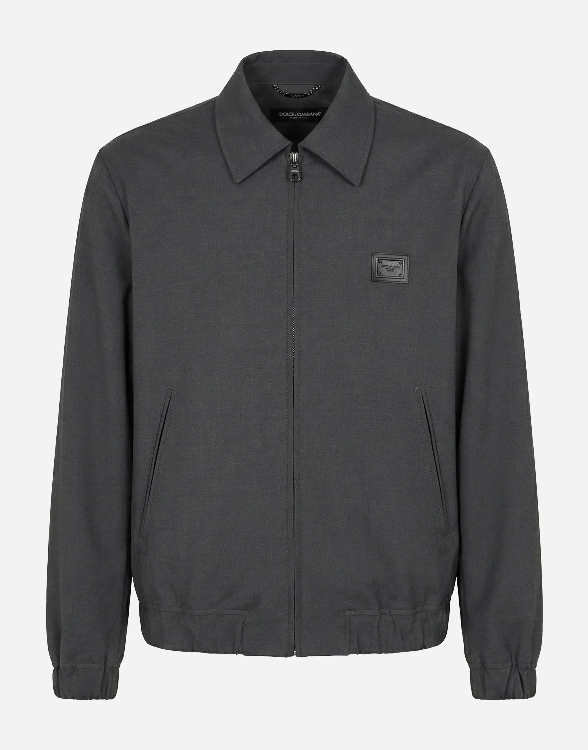 Dolce & Gabbana Logo Plaque Zip Jacket