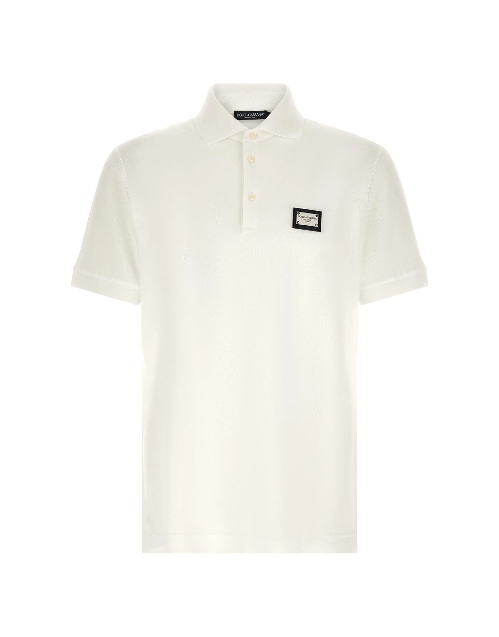 Dolce & Gabbana Dolce & Gabbana Logo Plate Polo Shirt