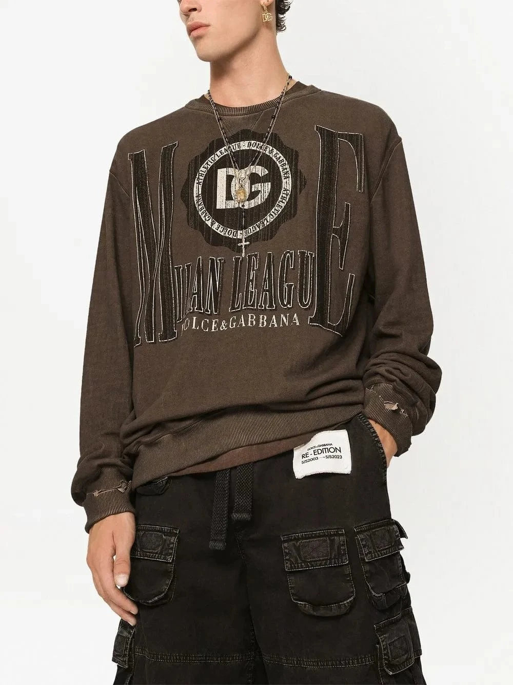 Dolce & Gabbana Logo-Print Cotton Sweatshirt