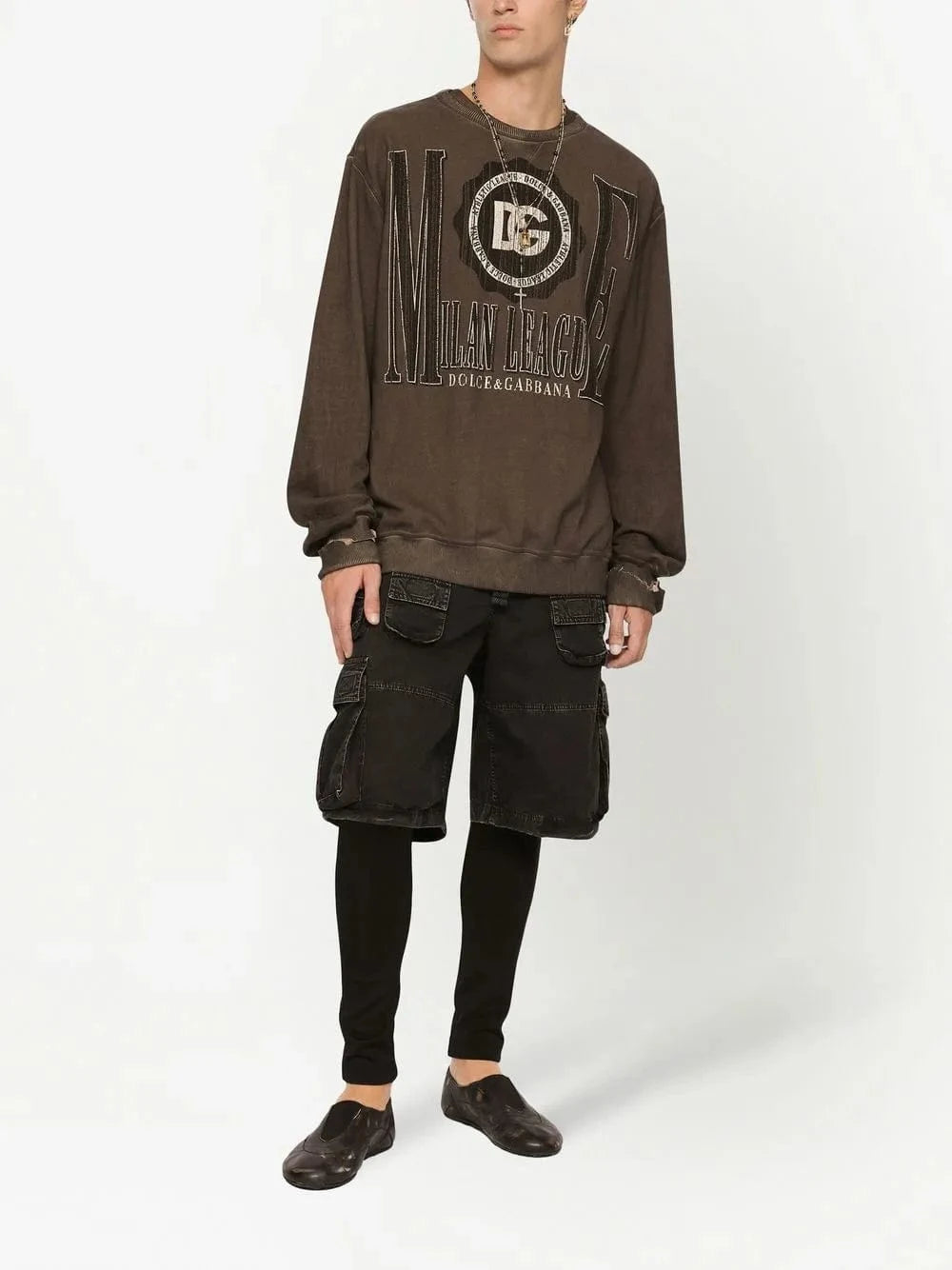 Dolce & Gabbana Logo-Print Cotton Sweatshirt