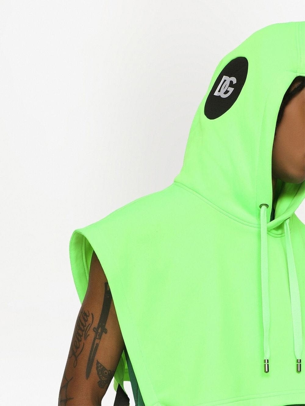 Dolce & Gabbana Logo-Print Cropped Hoodie