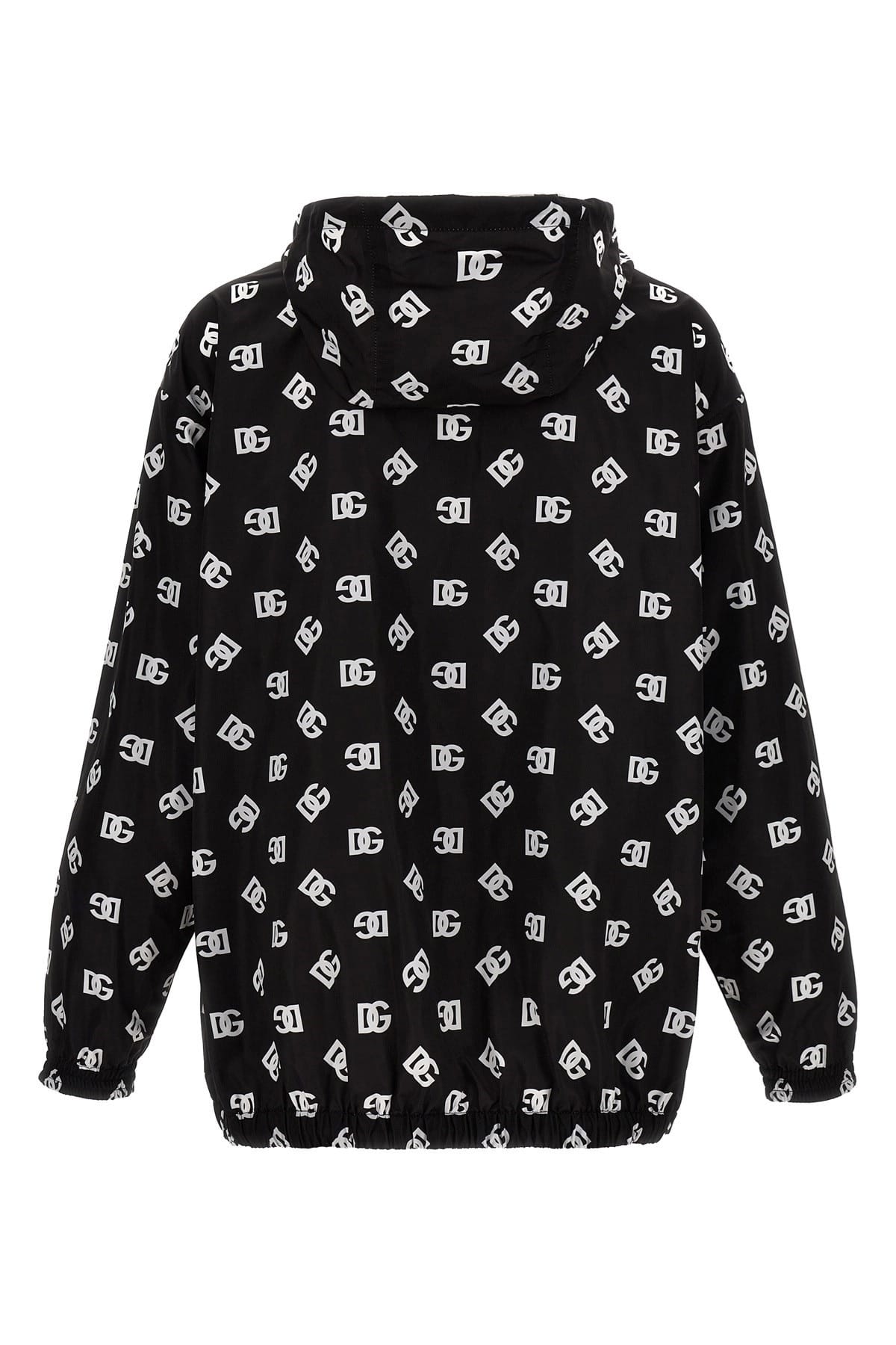 Dolce & Gabbana Dolce & Gabbana Logo Print Hooded Jacket