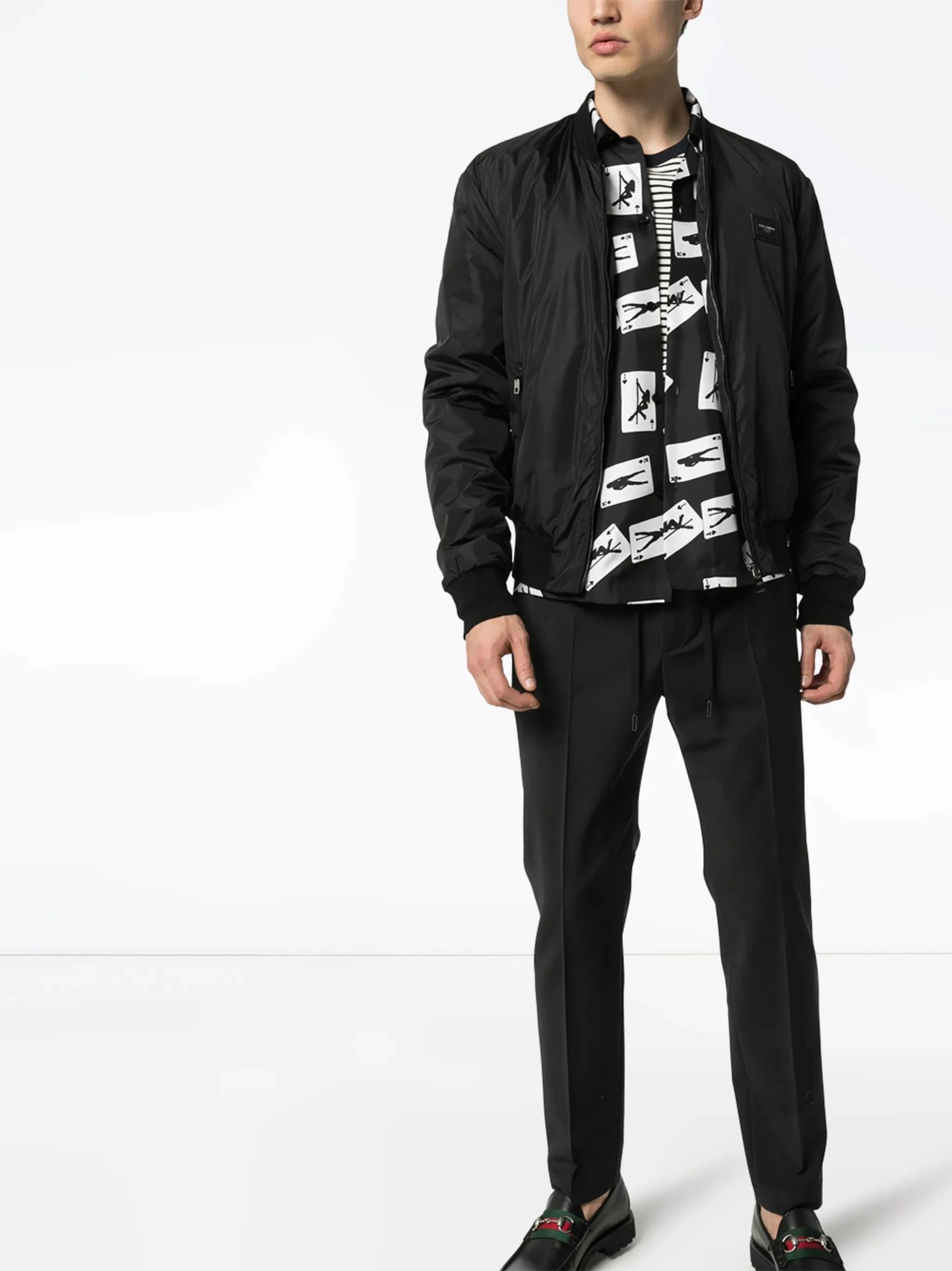 Dolce & Gabbana Logo-Tag Bomber Jacket