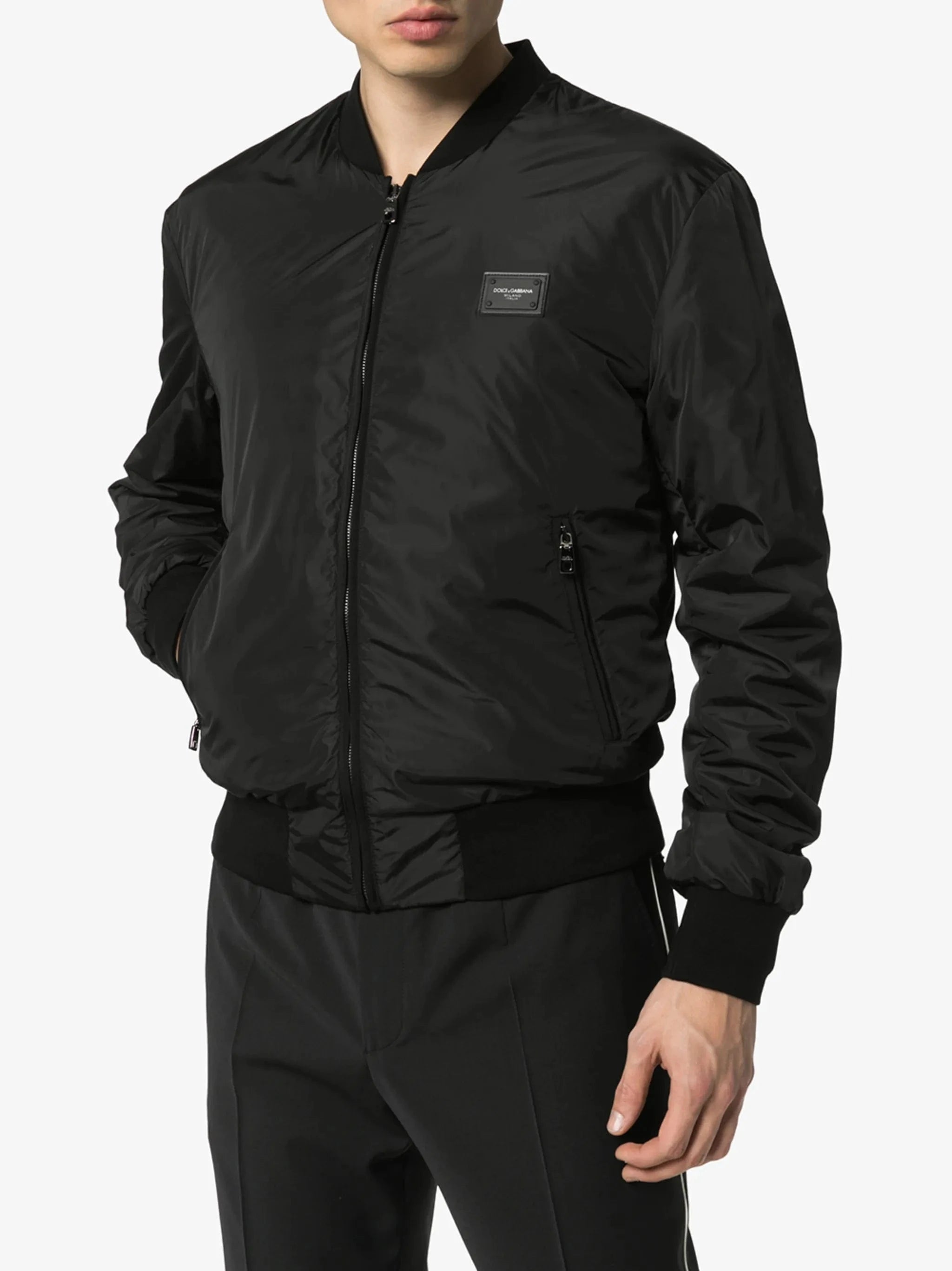 Dolce & Gabbana Logo-Tag Bomber Jacket