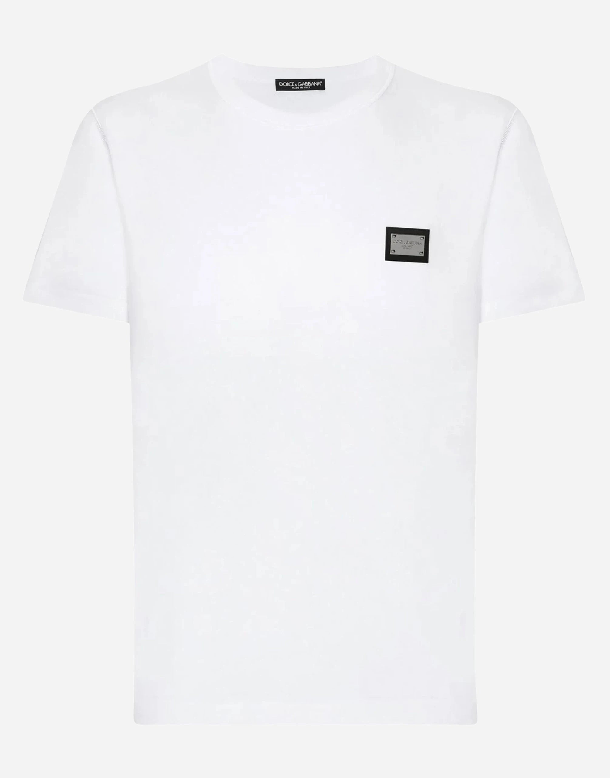 Dolce & Gabbana Logo-Tag Cotton T-Shirt