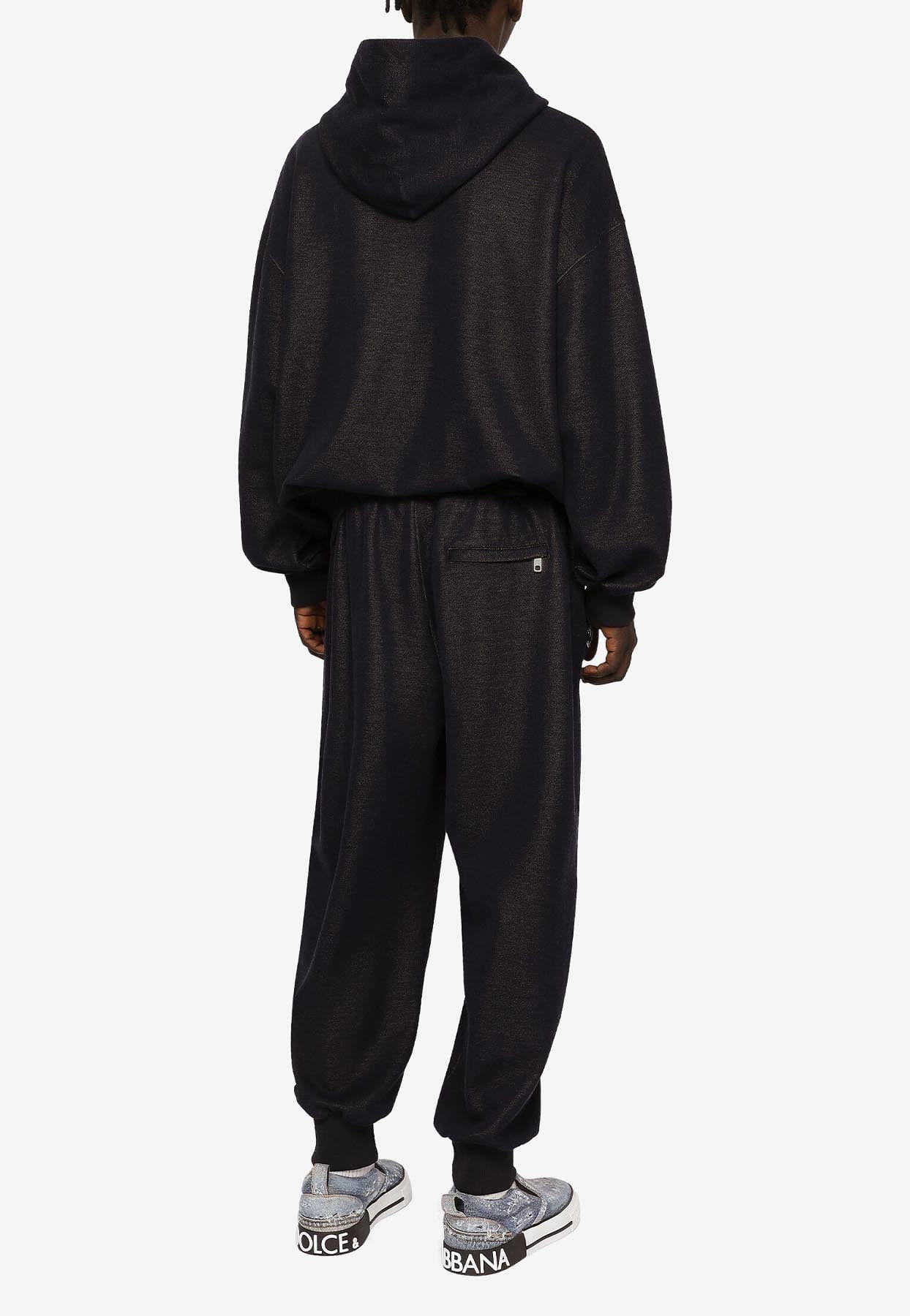 Dolce & Gabbana Logo Tag Jersey Jogging Pants