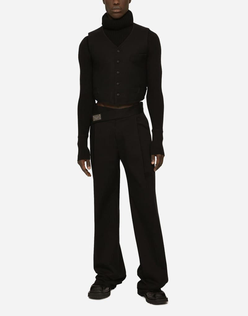 Dolce & Gabbana Dolce & Gabbana Logo Tag Stretch Trousers