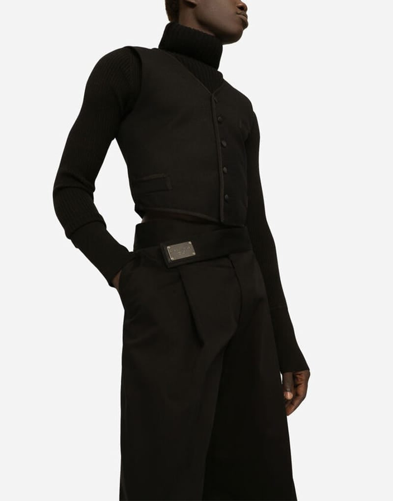 Dolce & Gabbana Dolce & Gabbana Logo Tag Stretch Trousers