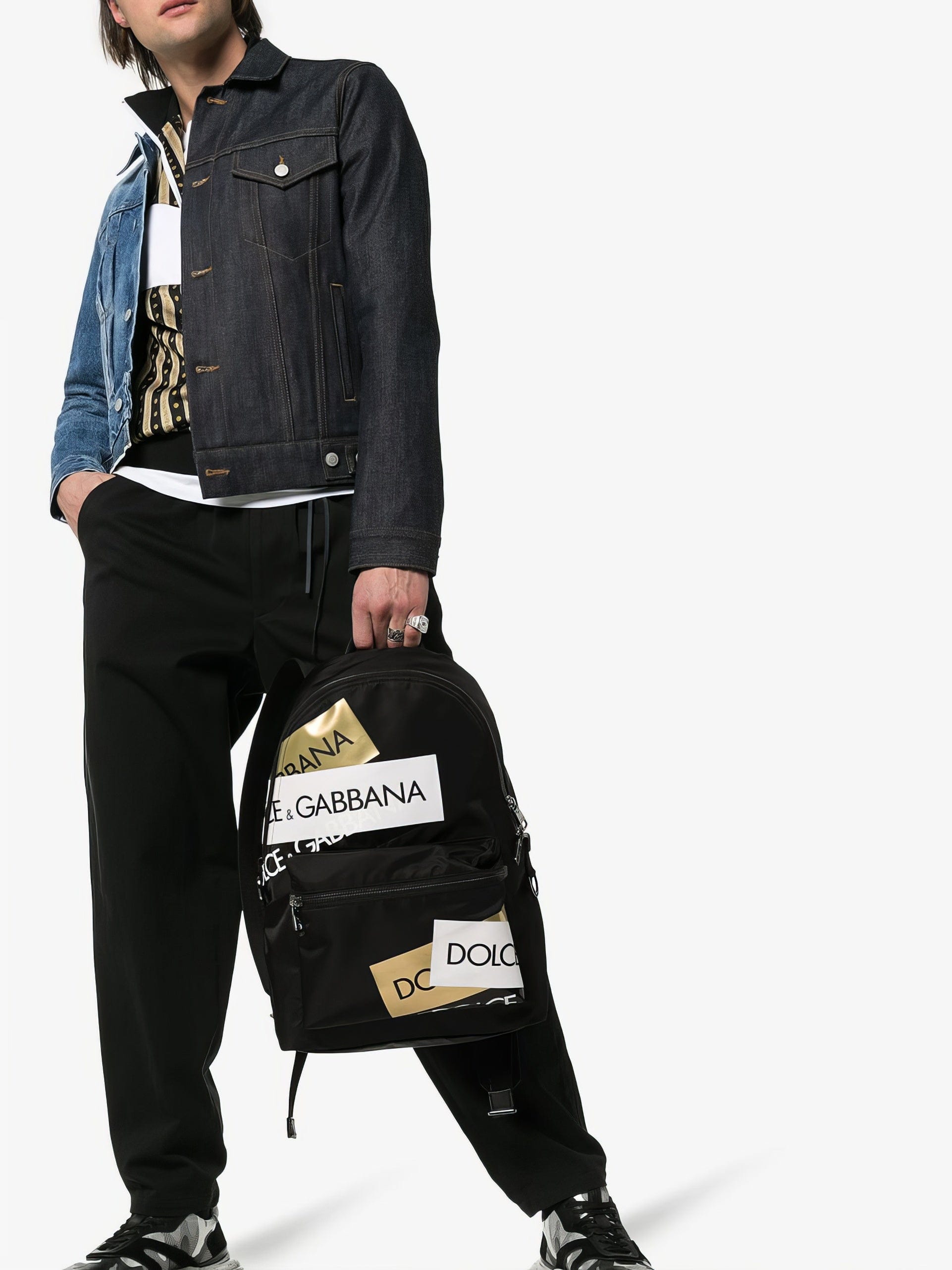 Dolce & Gabbana Logo Tape Backpack